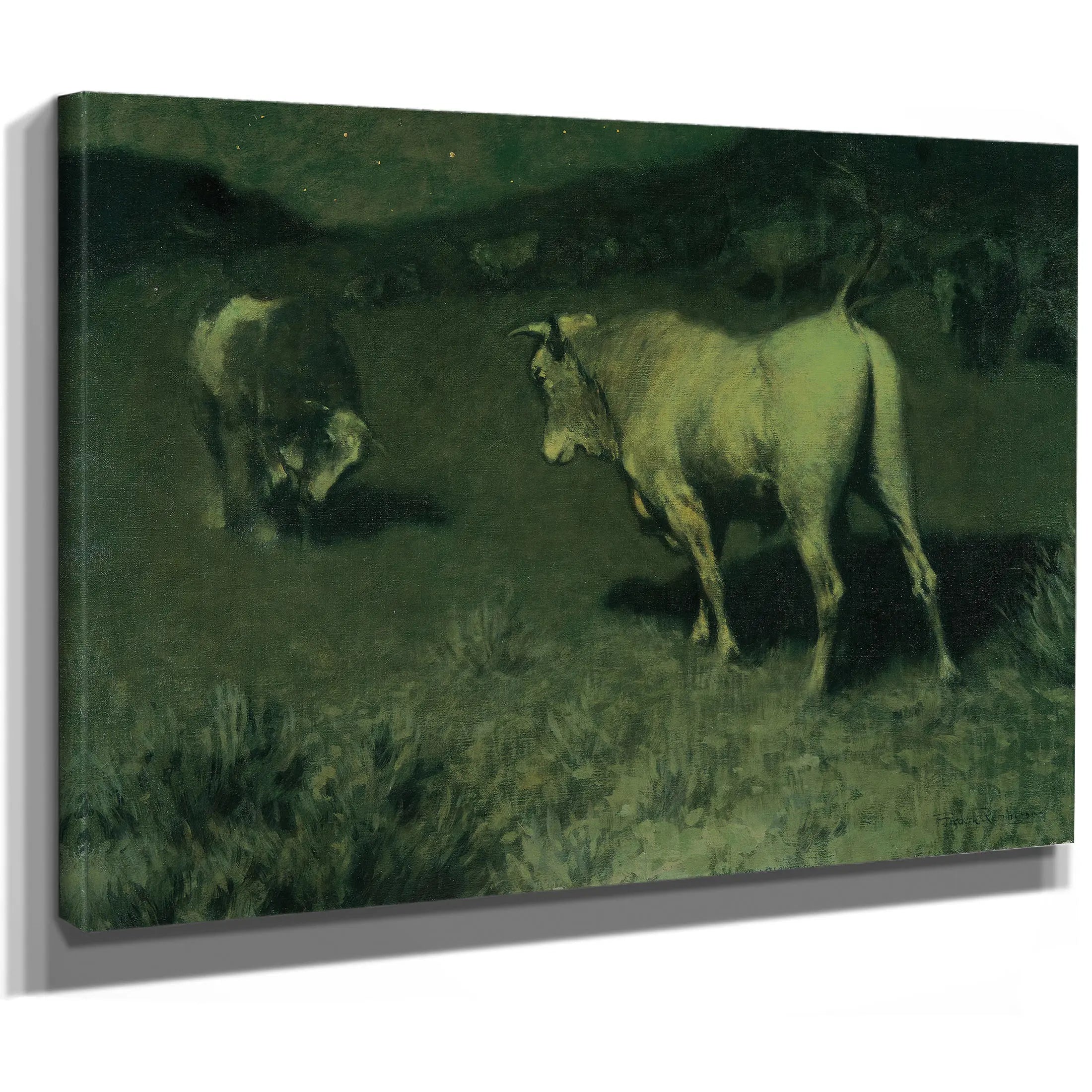 The Moaning Of The Bulls by Frederic Remington