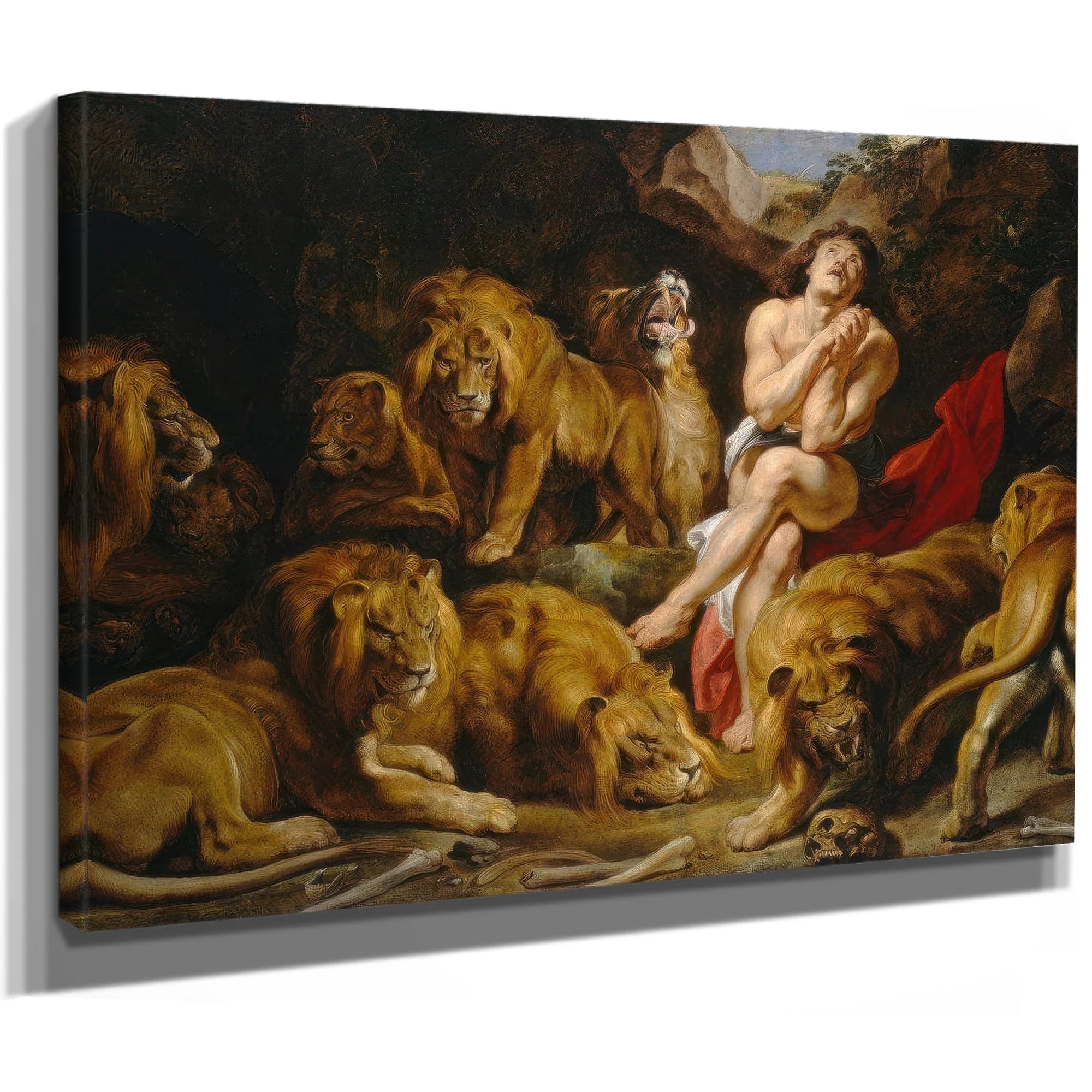 Peter Paul Rubens Daniel In The Lions 1039 Den 1616 By Peter Paul Rubens Fine Art Print