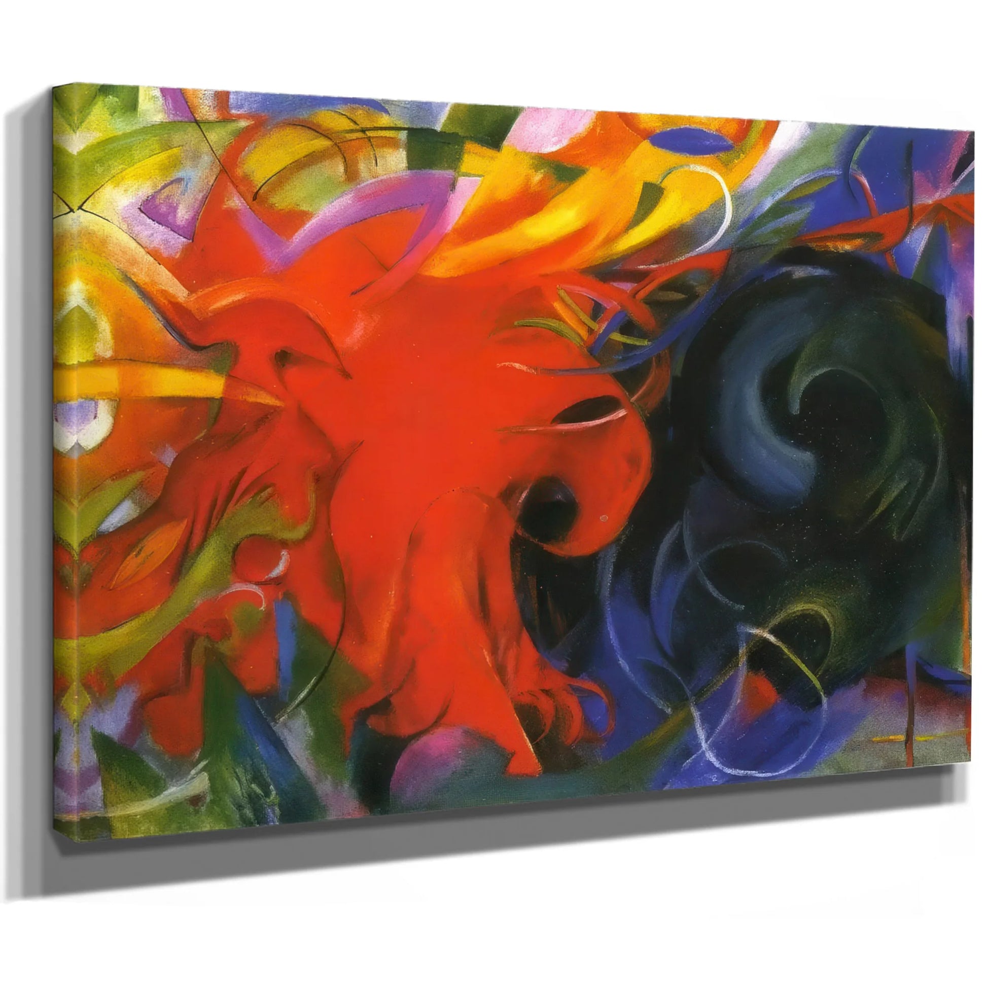 Fighting Forms By Franz Marc Fine Art Print