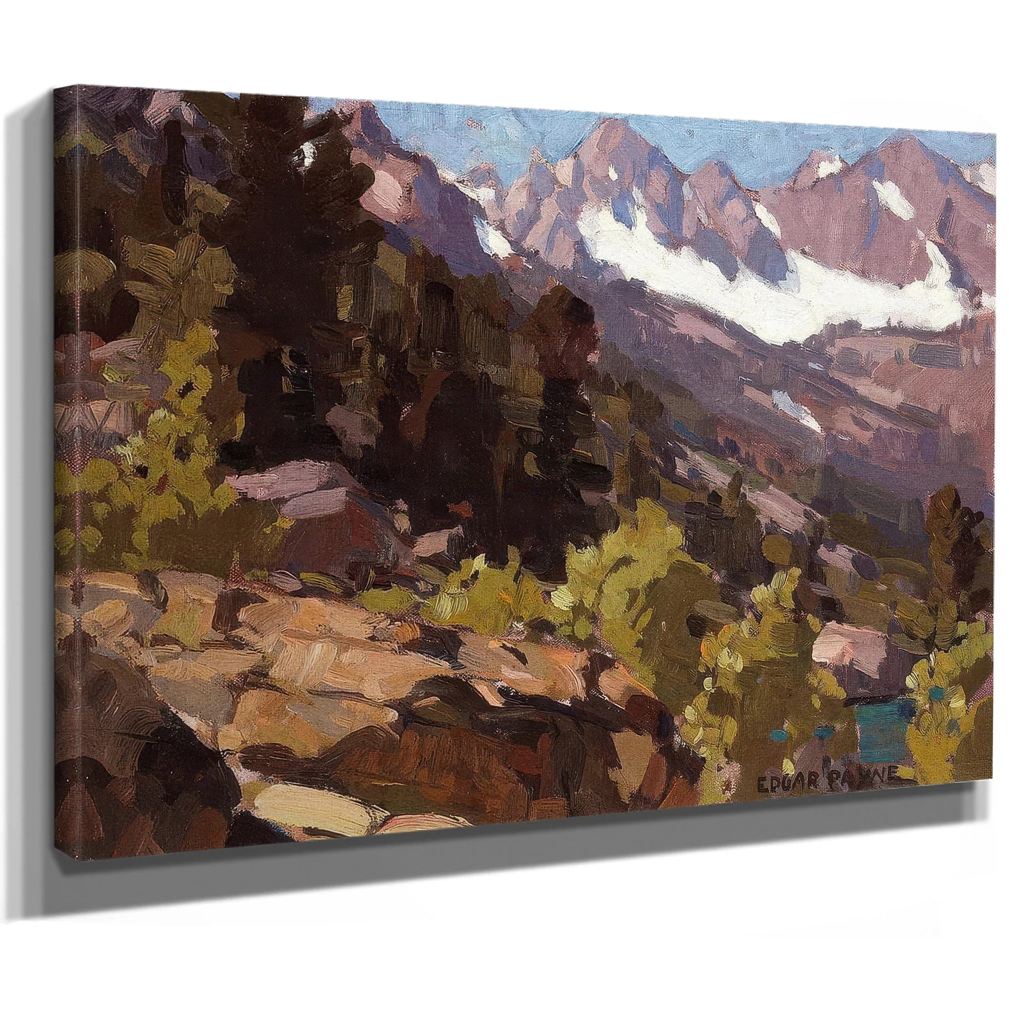 Sierras, Lake Payne By Edgar Payne Fine Art Print
