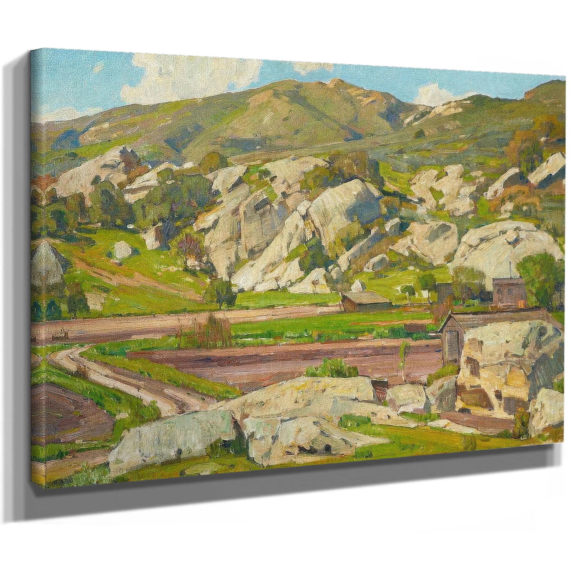 Sermons In Stone By William Wendt Fine Art Print