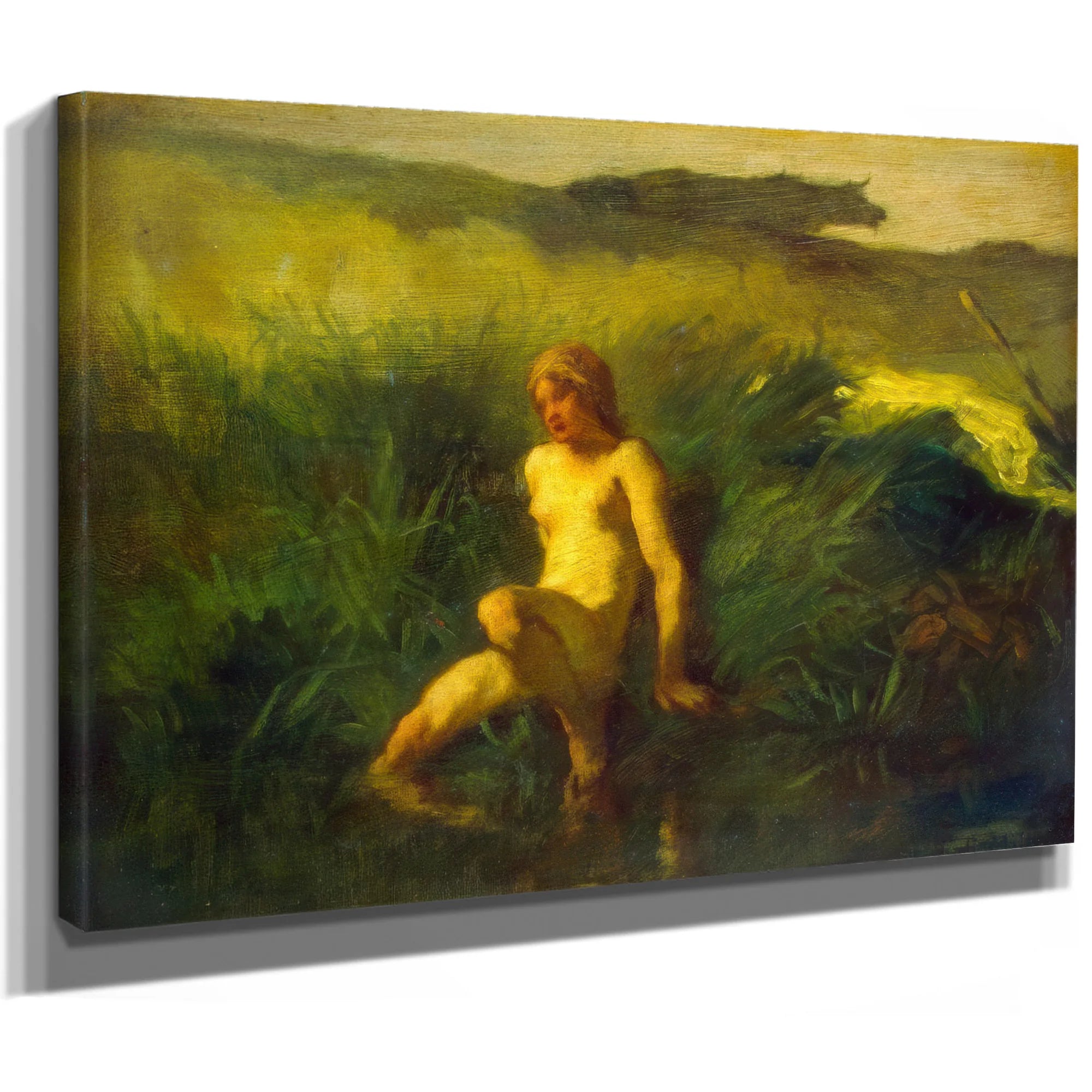The Bather By Jean Francois Millet Fine Art Print
