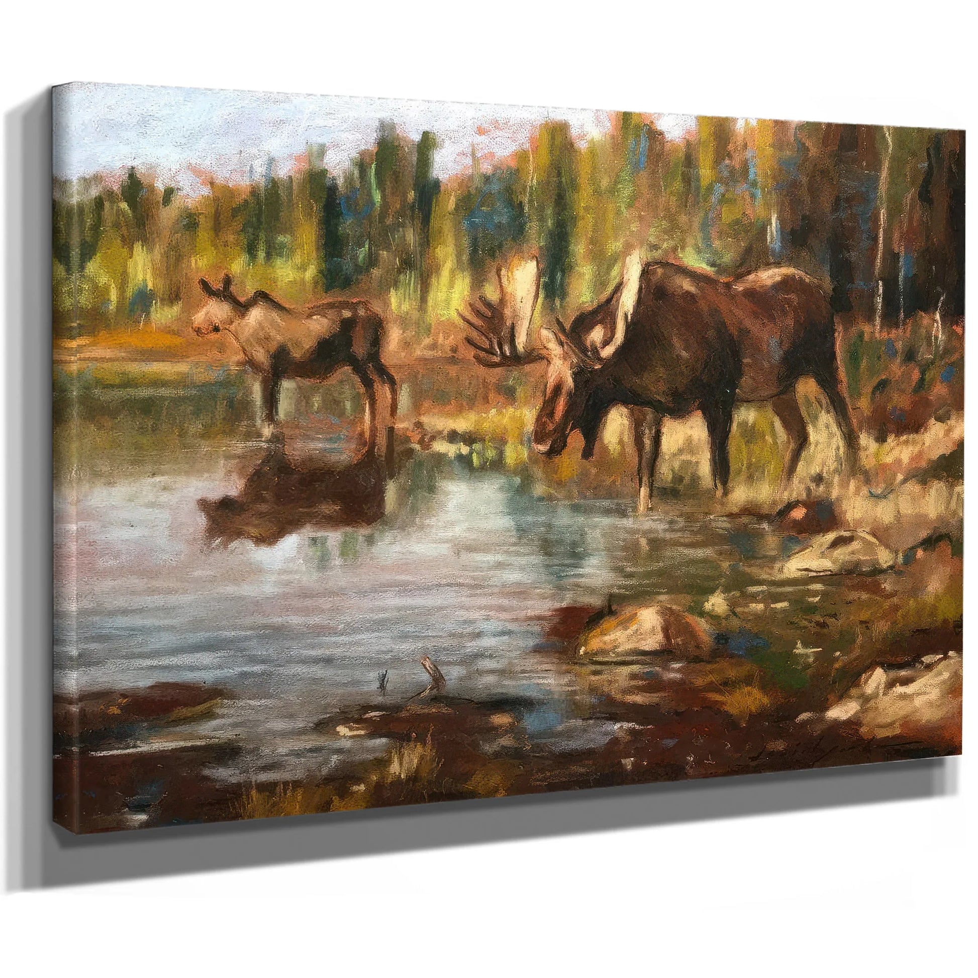 Feeding Time By Carl Rungius Fine Art Print