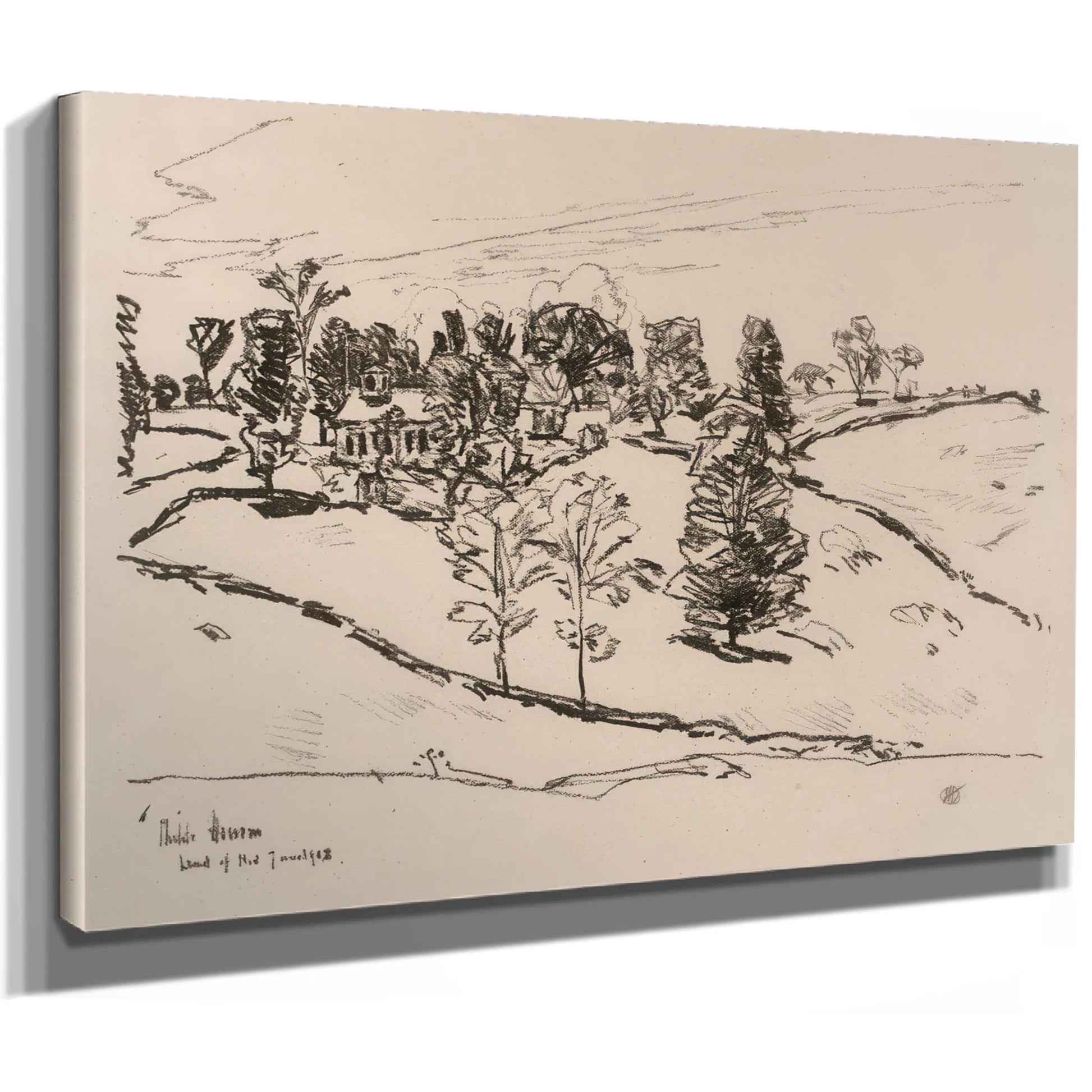 The Little School House, Land Of Nod By Childe Hassam Fine Art Print