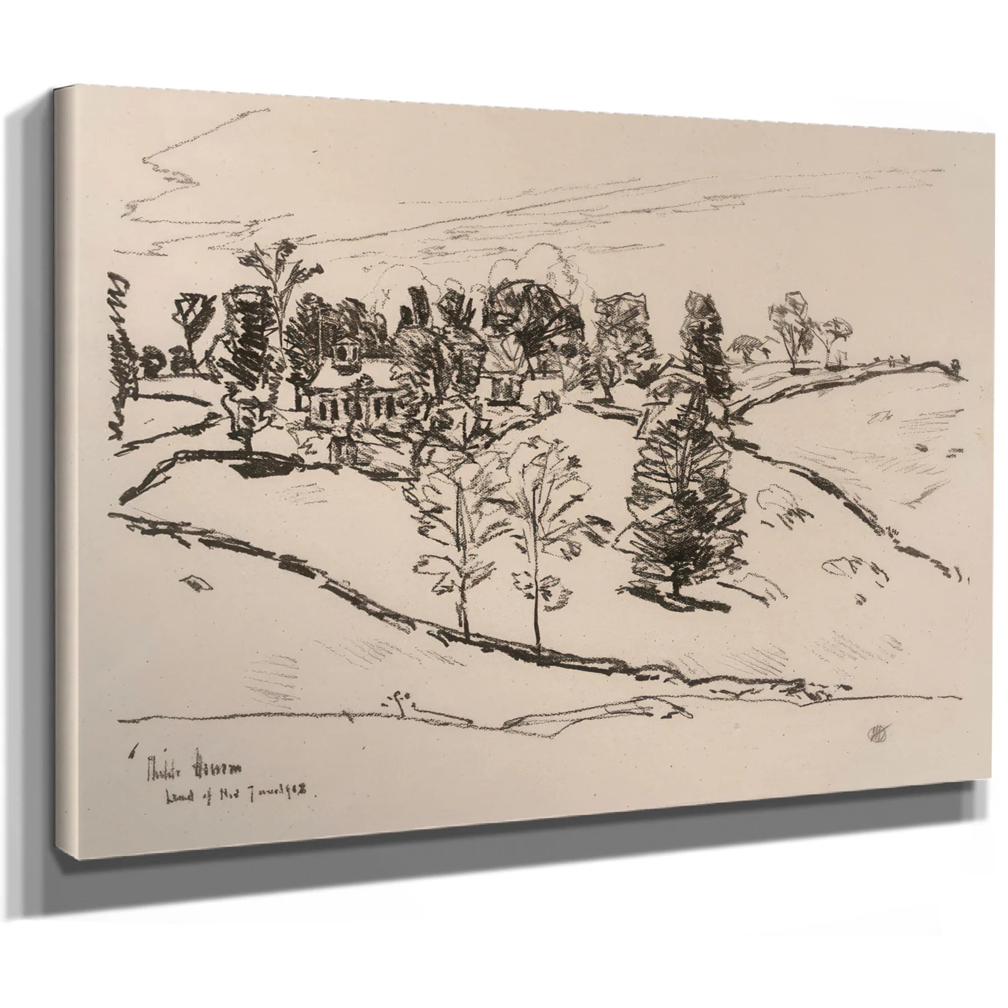The Little School House, Land Of Nod By Childe Hassam Fine Art Print