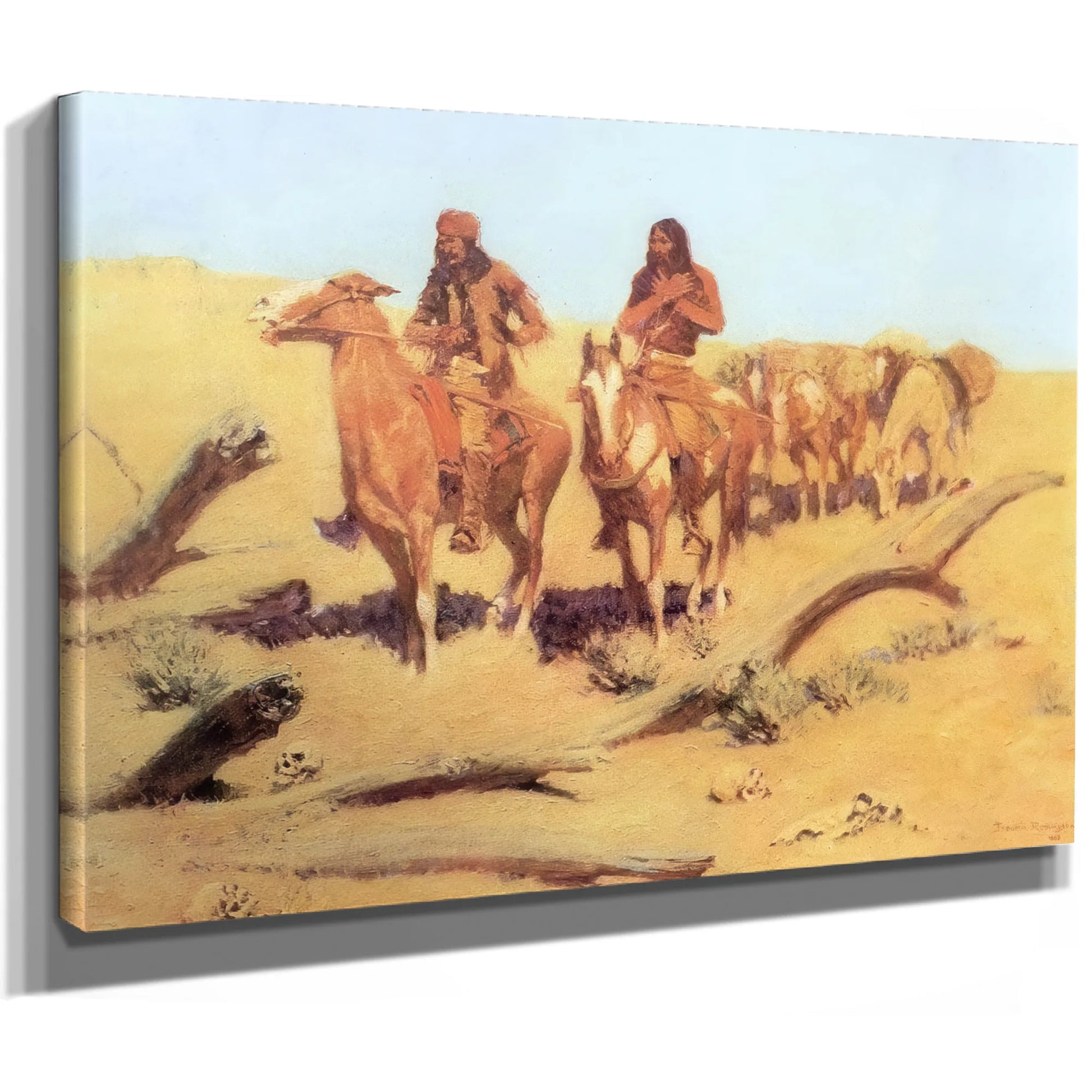 The Dead Men Aka The Discovery By Frederic Remington Fine Art Print