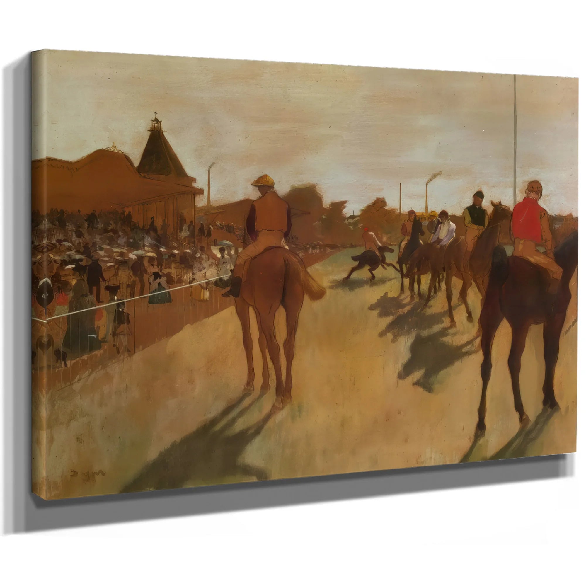 At The Race Course By Edgar Degas Fine Art Print
