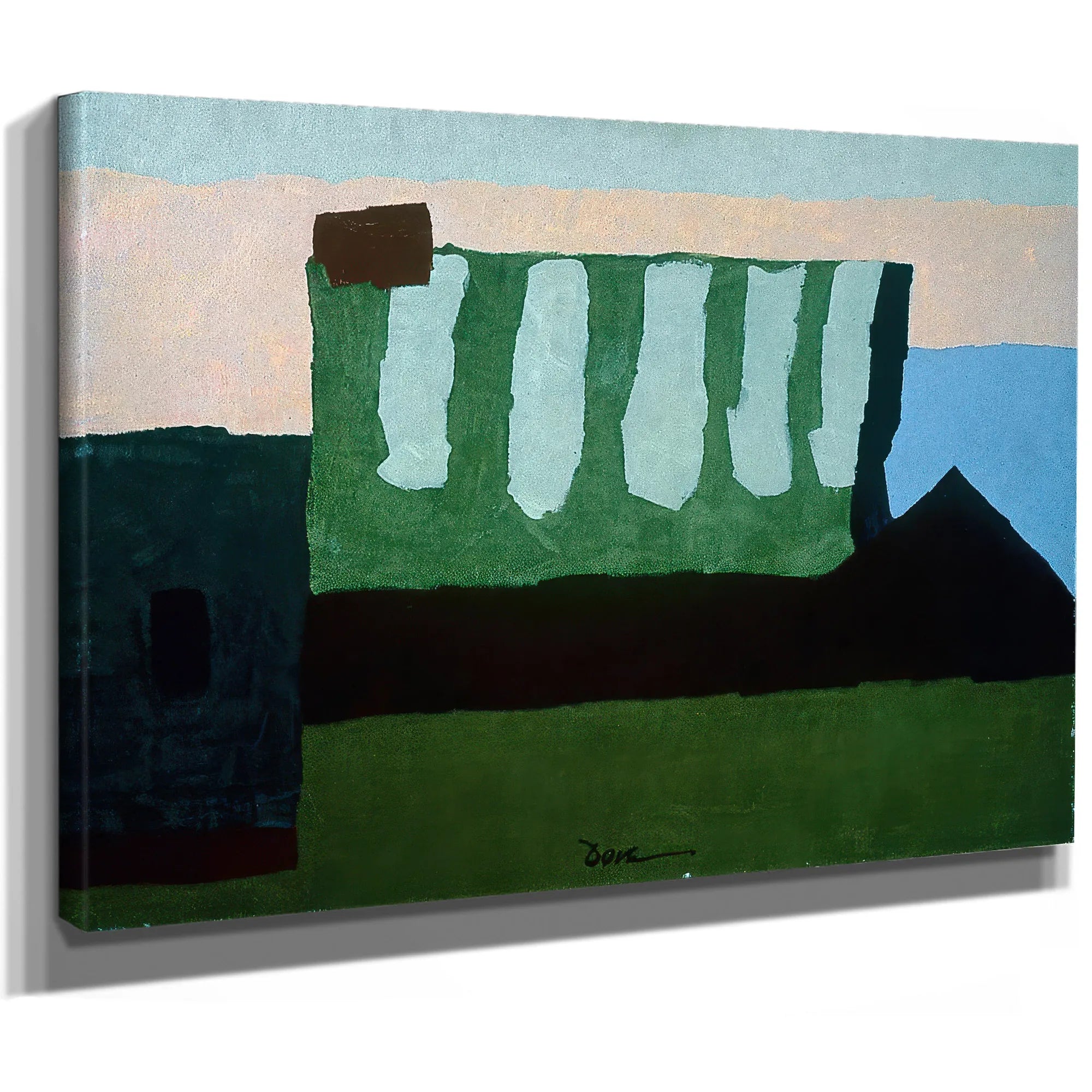 Pieces Of Red, Green, And Blue By Arthur Dove Fine Art Print