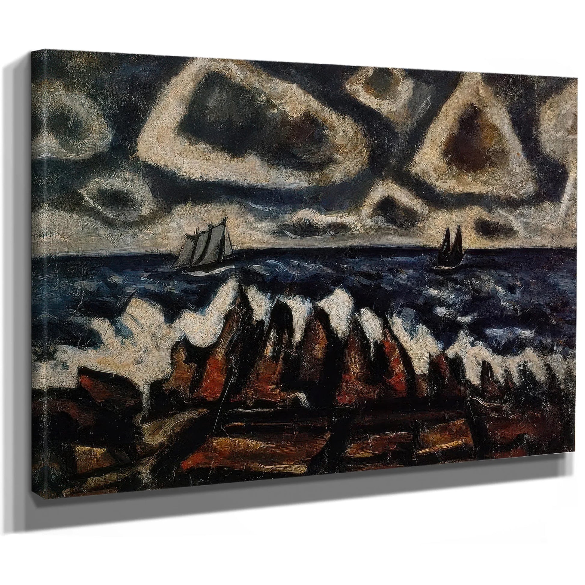Northern Seascape Off The Banks By Marsden Hartley Fine Art Print