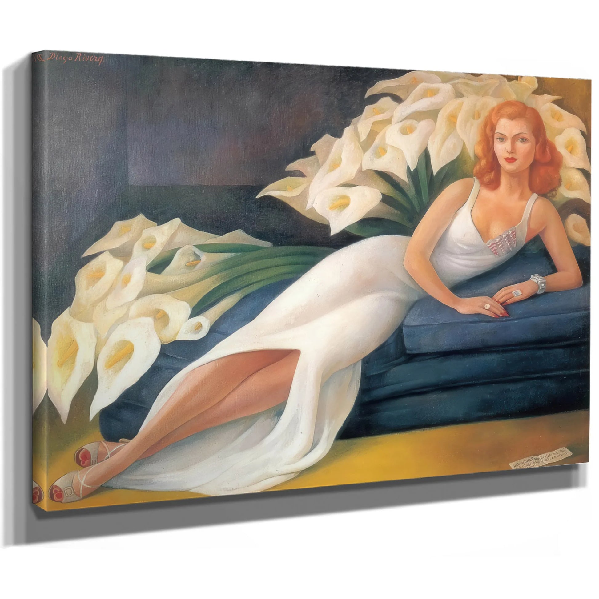 Portrait Of Cuca Bustamante By Diego Rivera Fine Art Print