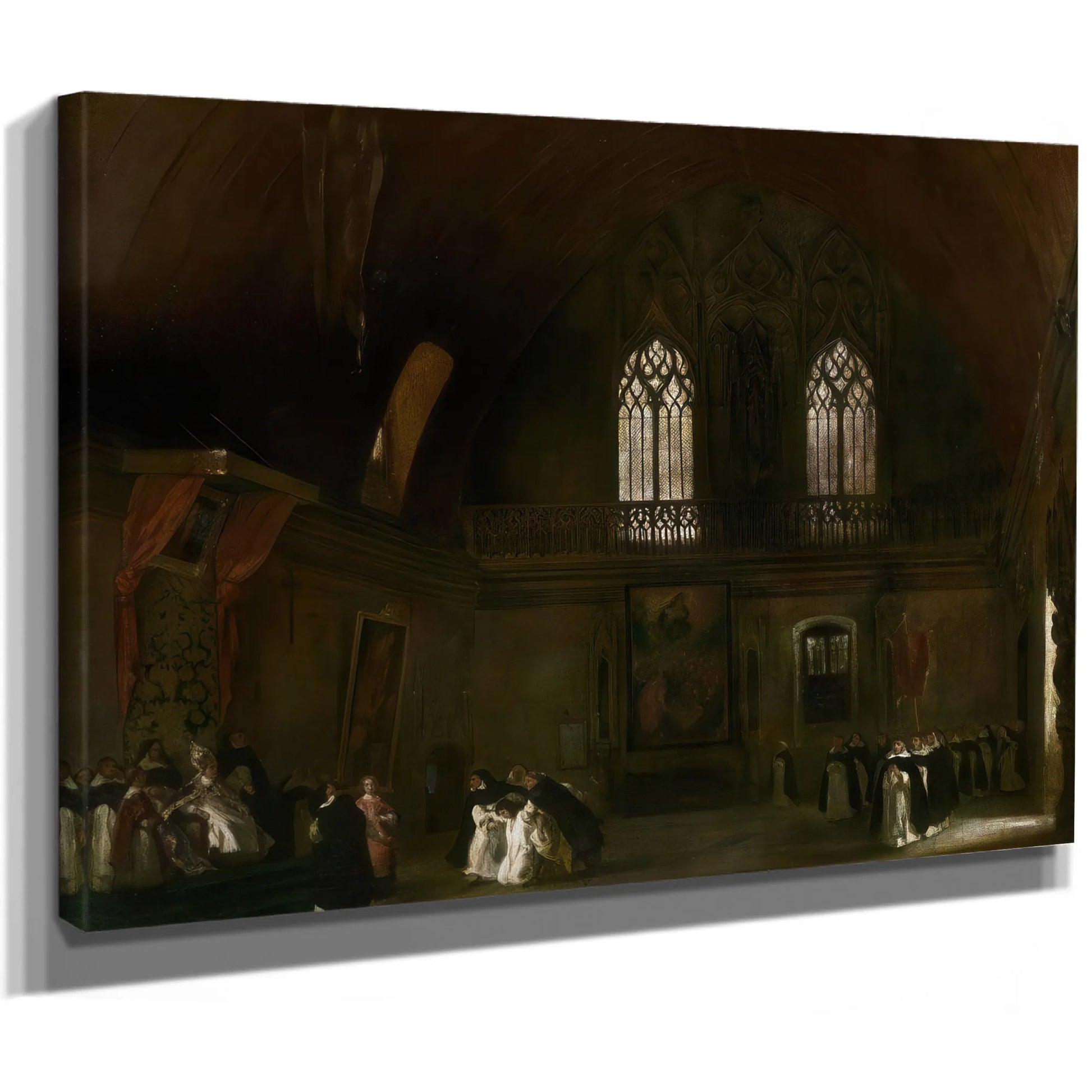 Interior Of A Dominican Convent In Madrid By Eugene Delacroix Fine Art Print