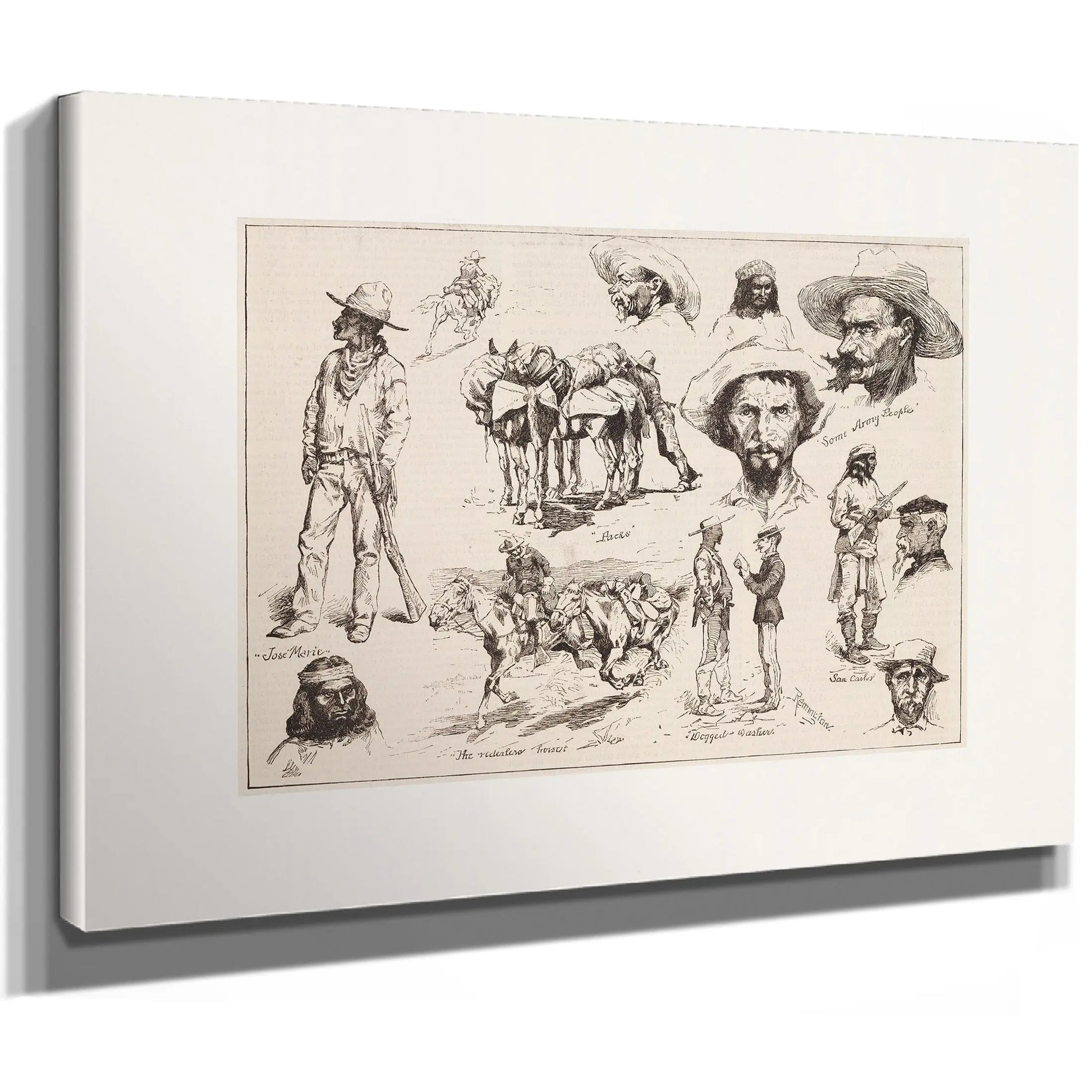 Types From Arizona by Frederic Remington