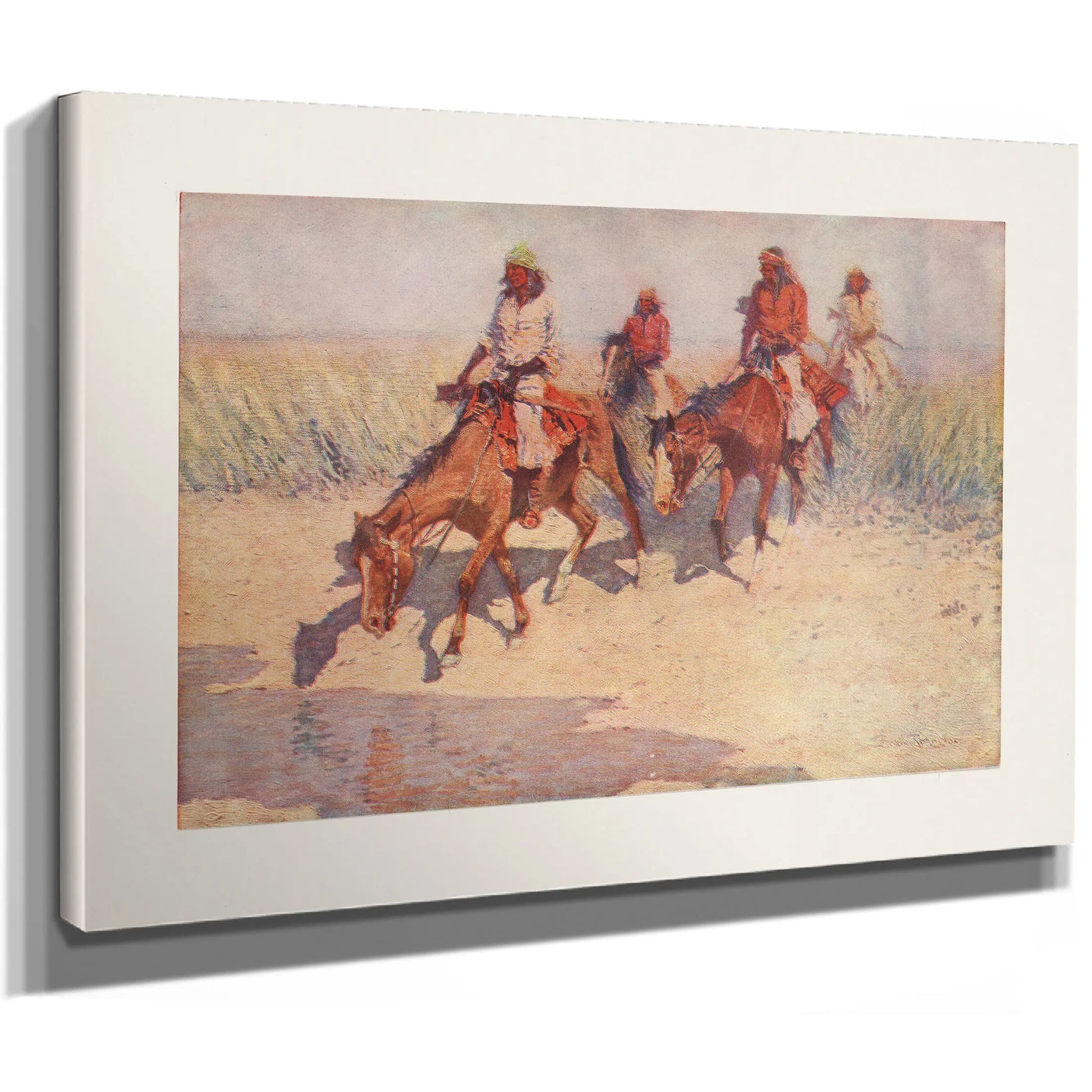 The Pool In The Desert by Frederic Remington