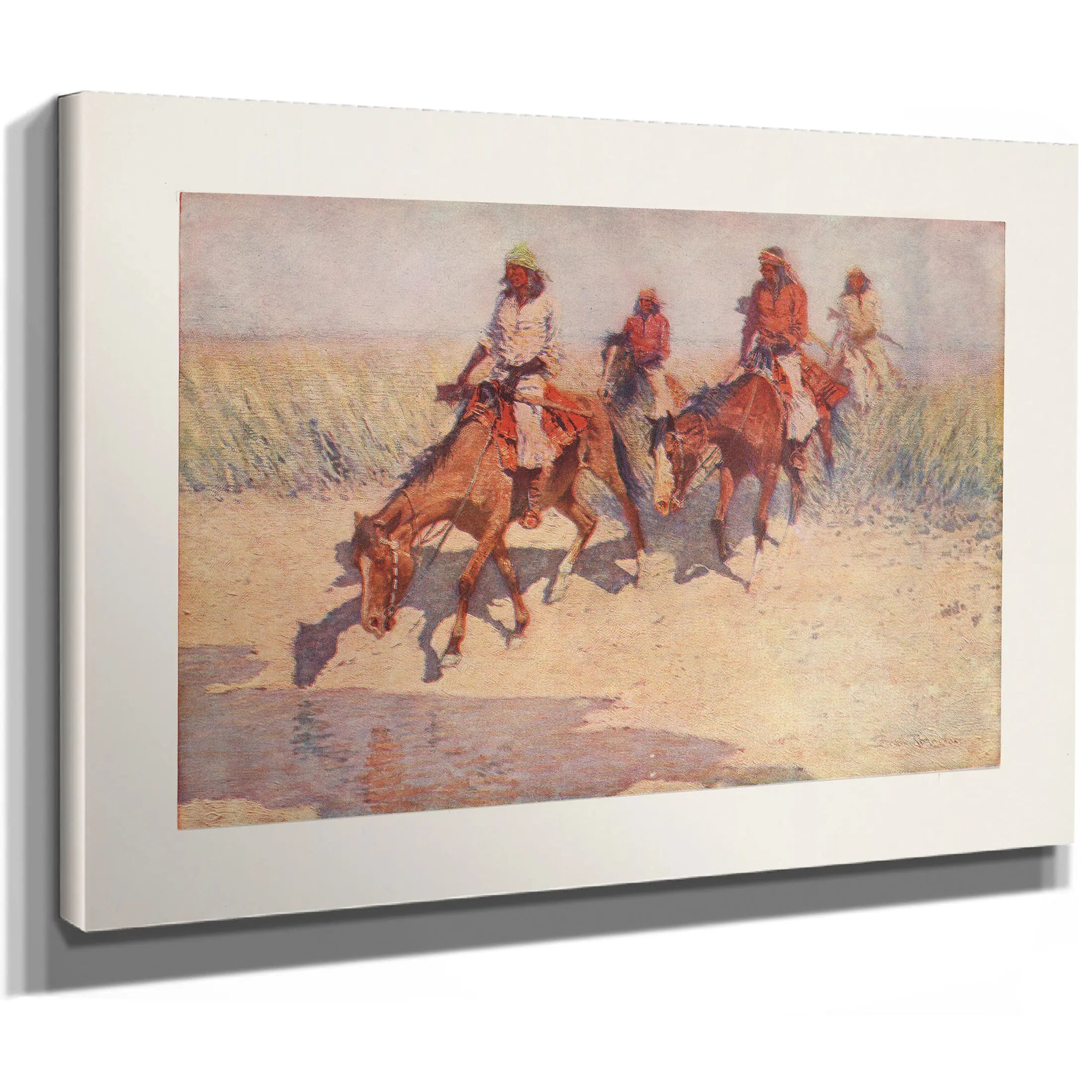 The Pool In The Desert by Frederic Remington