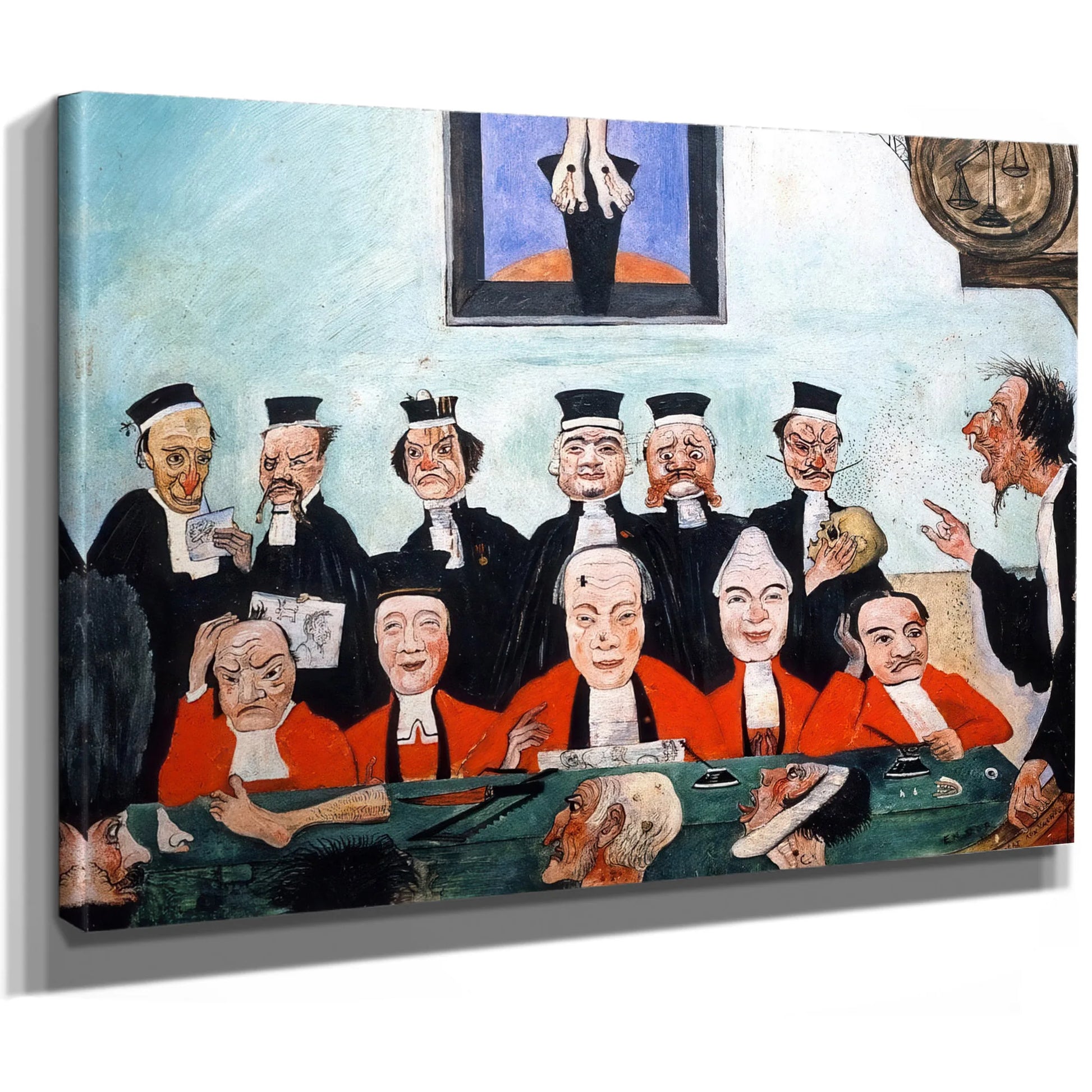 The Wise Judges By James Ensor Fine Art Print