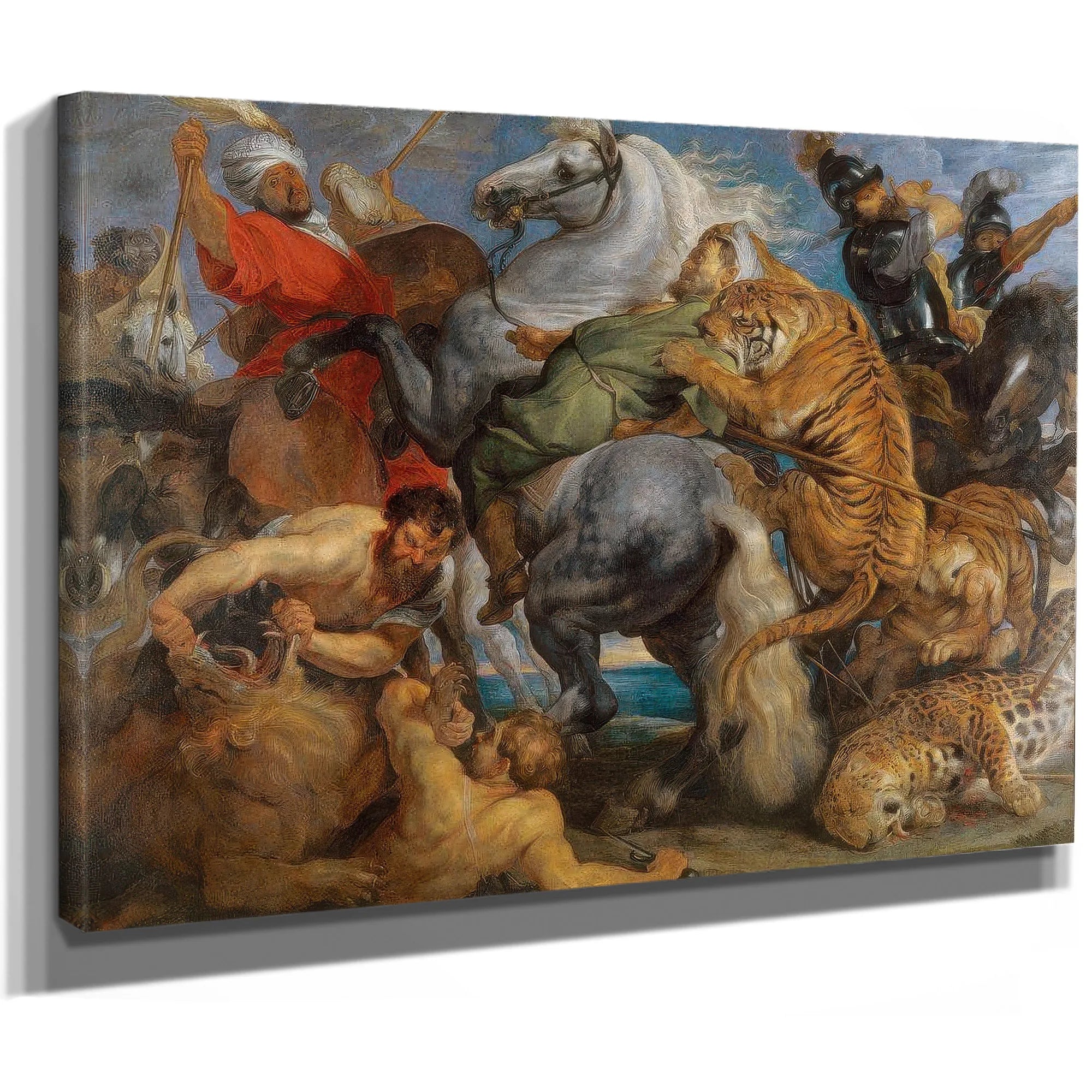 Peter Paul Rubens The Tiger Hunt 1616 By Peter Paul Rubens Fine Art Print
