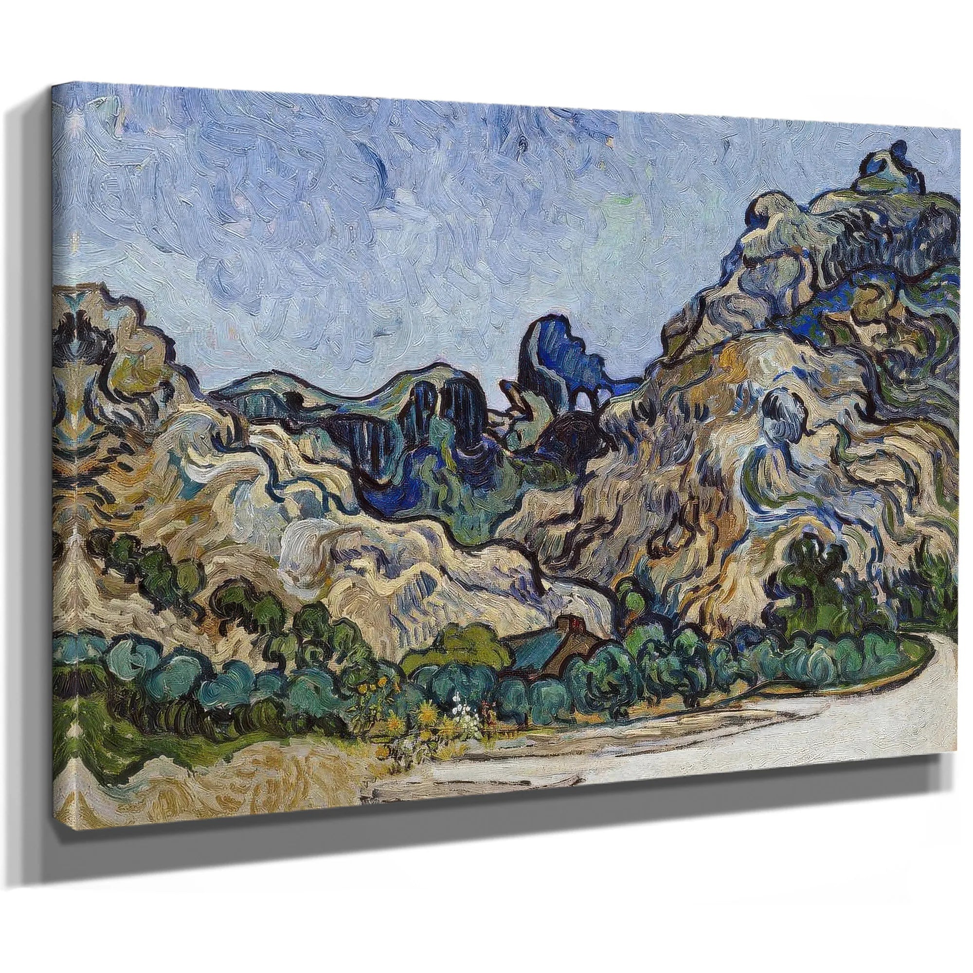 Mountains At Saint Remy (Montagnes A Saint Remy) By Vincent Van Gogh Fine Art Print