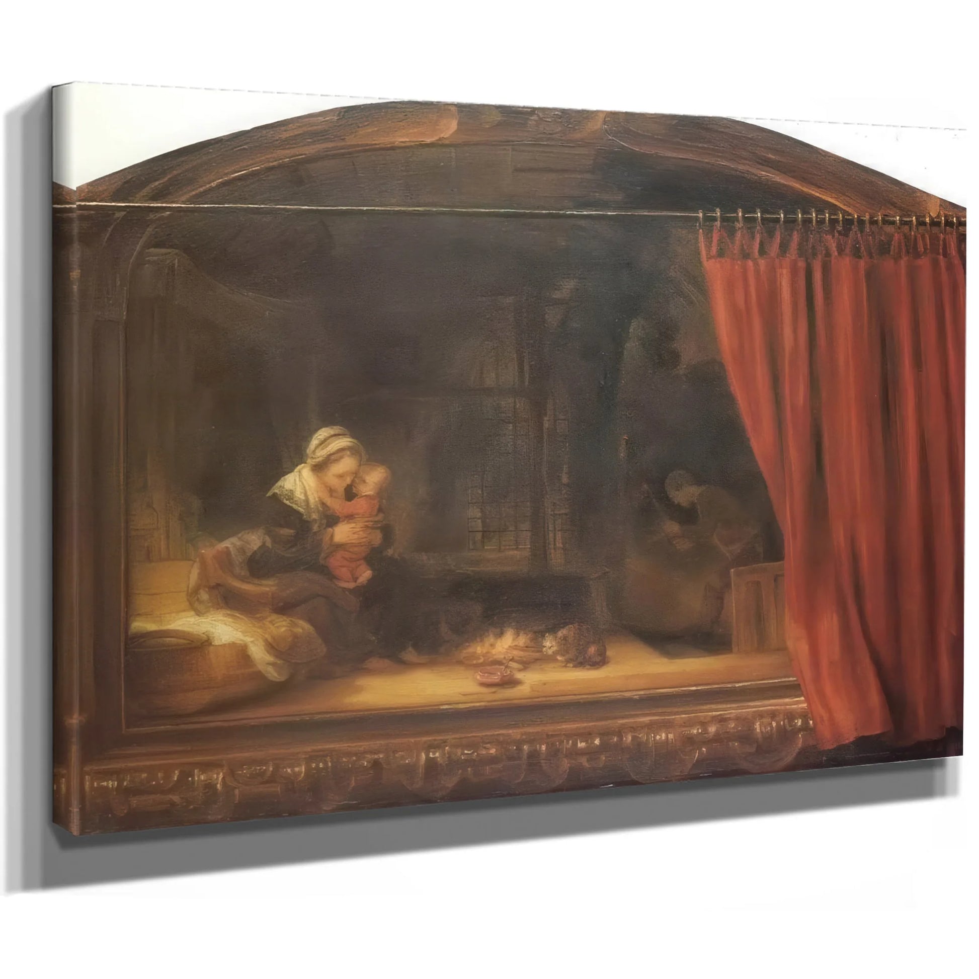 The Holy Family,1646 By Rembrandt Fine Art Print