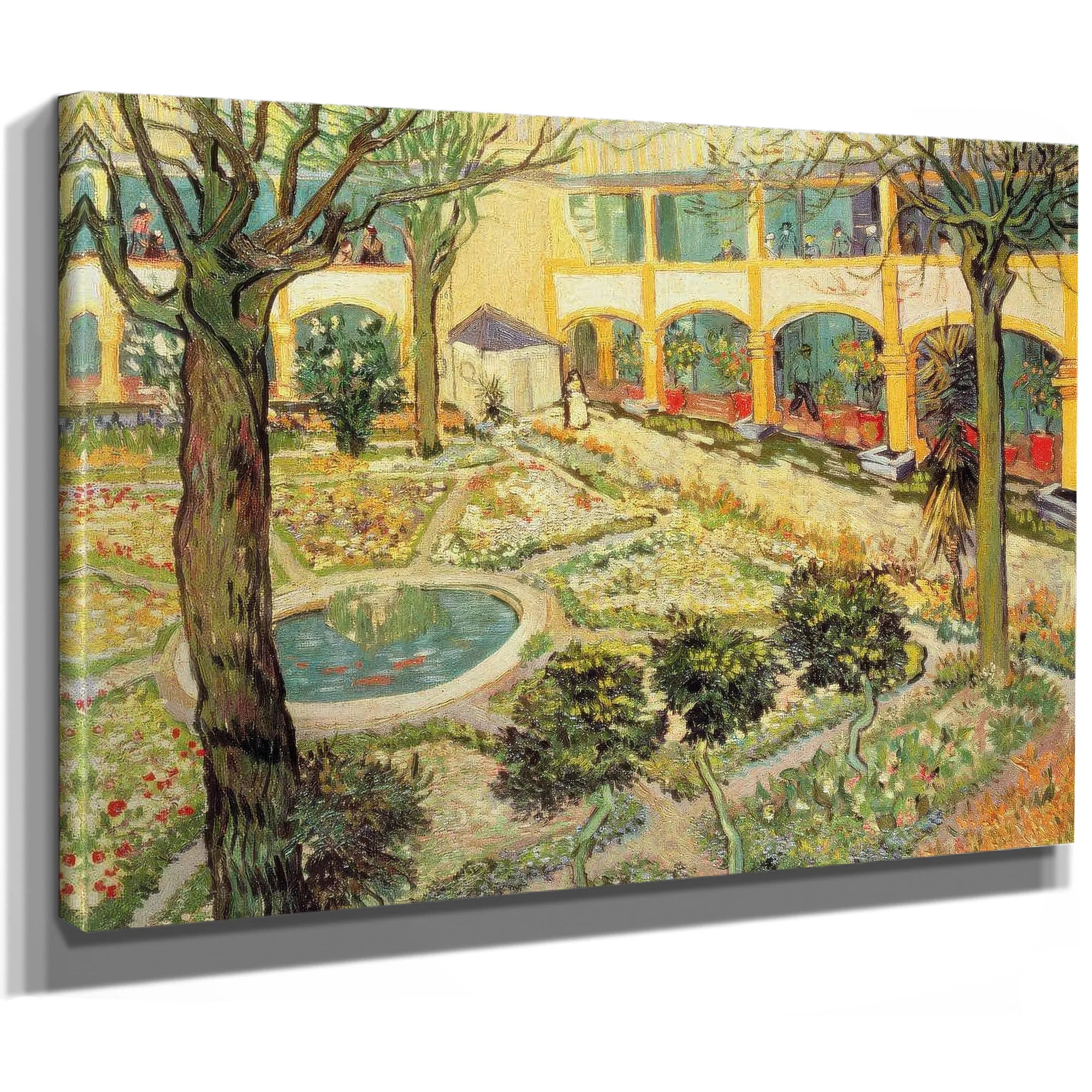 The Asylum Garden At Arles By Vincent Van Gogh Fine Art Print