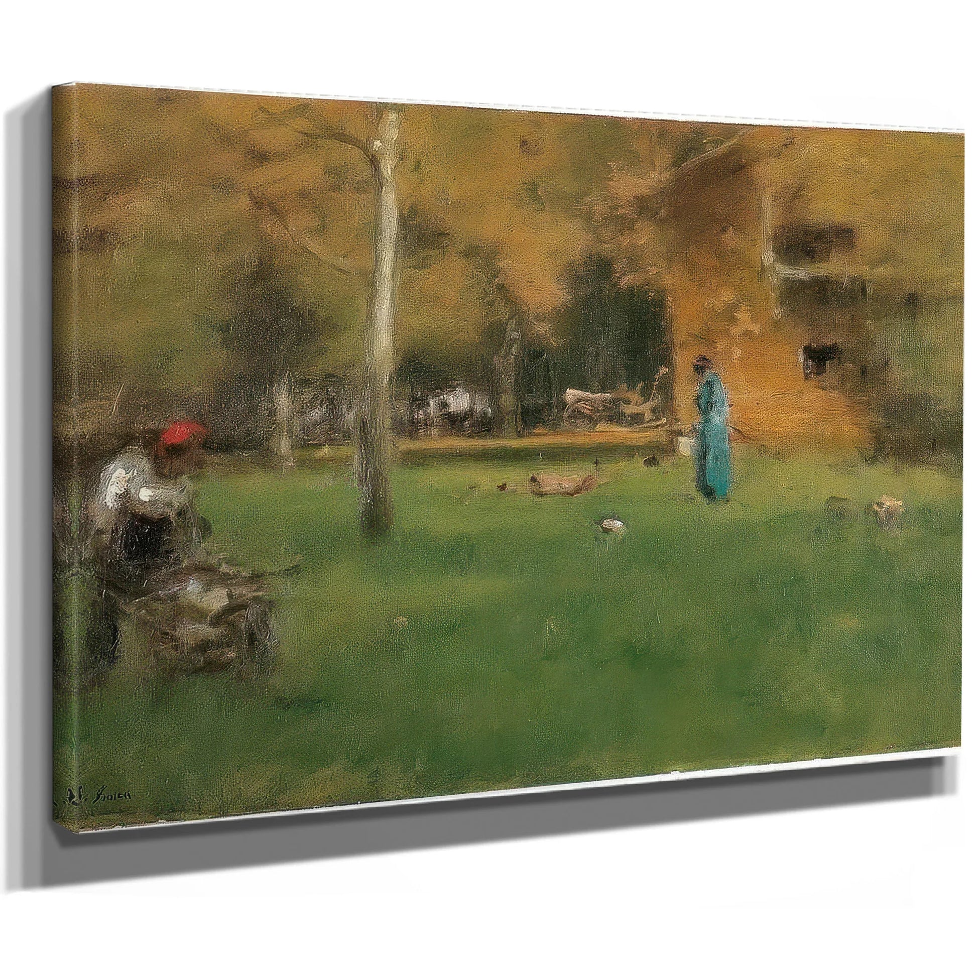 The Old Barn By George Inness Fine Art Print