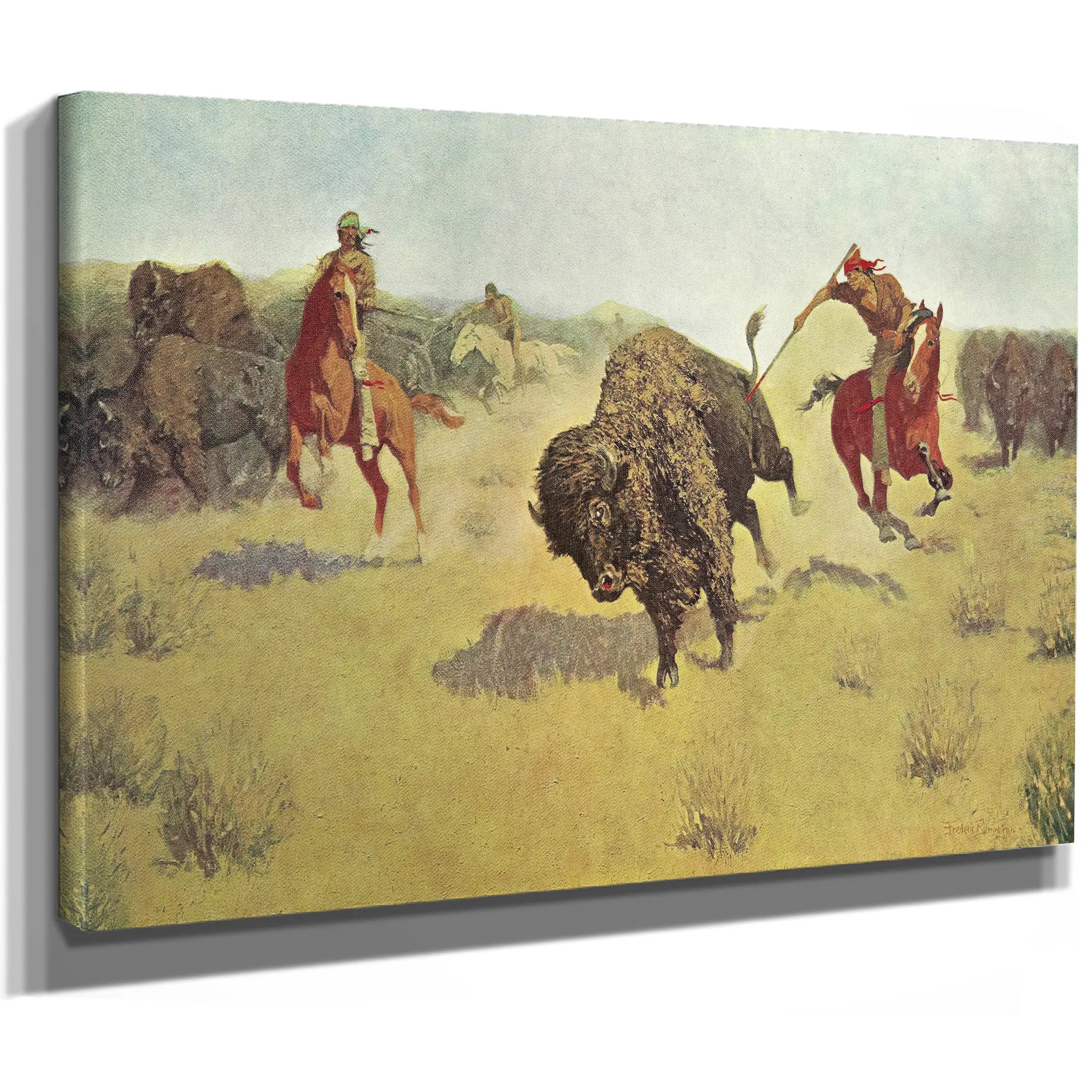 Remingtonbuffalorunners  by Frederic Remington