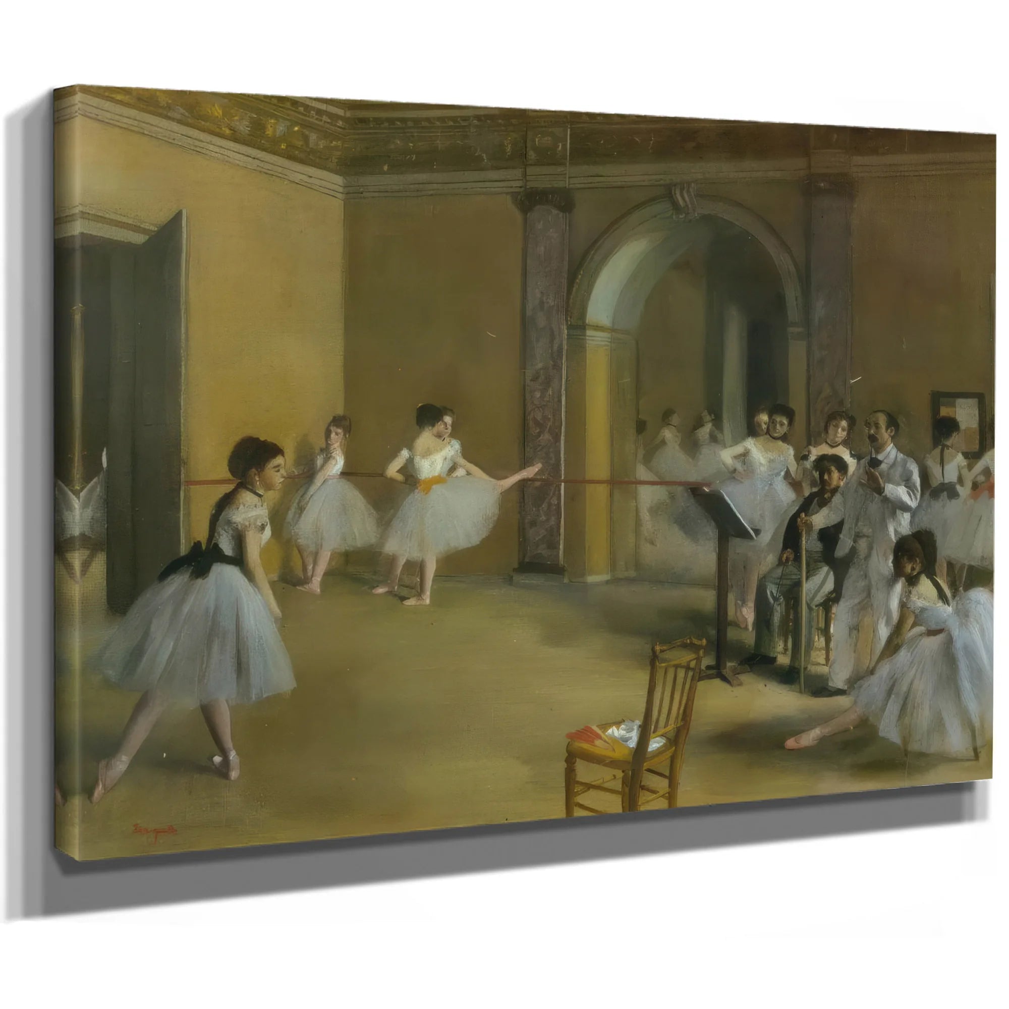The Dance Foyer At The Opera By Edgar Degas Fine Art Print