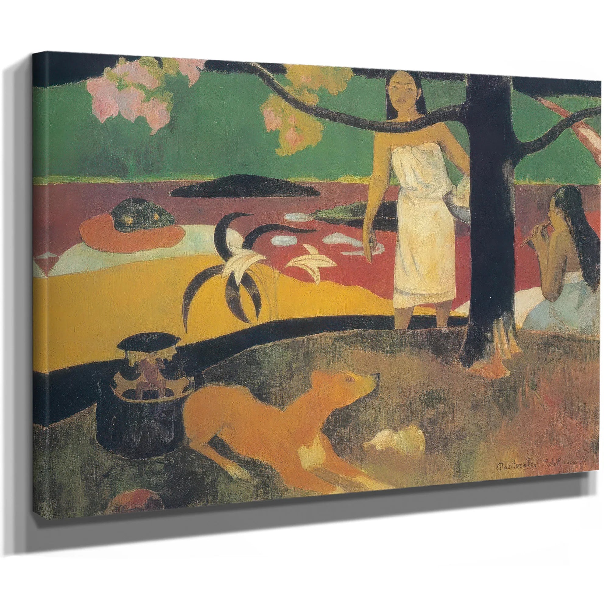 Tahitian Pastoral Scene By Paul Gauguin Fine Art Print