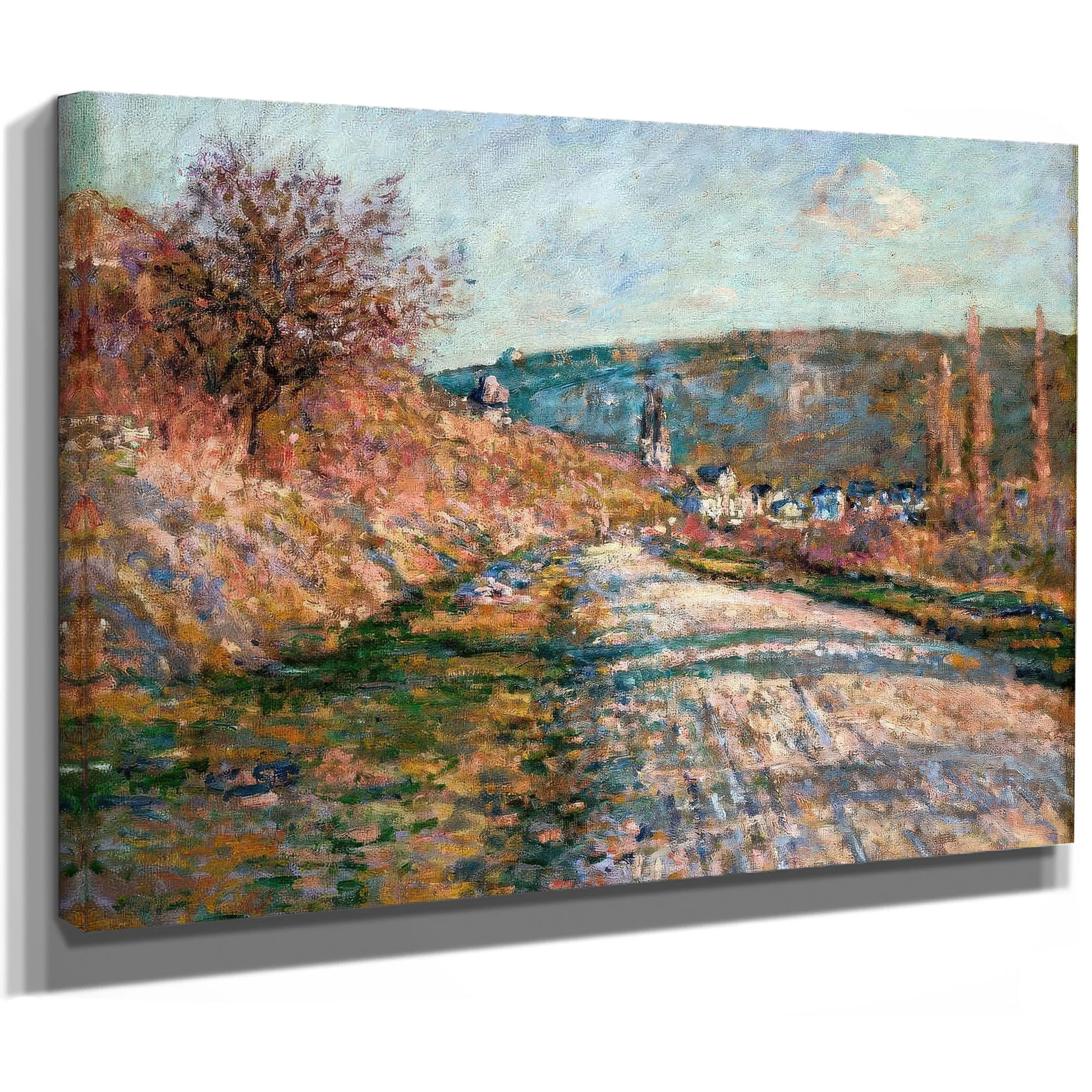 The Road To Vetheuil By Claude Monet Fine Art Print