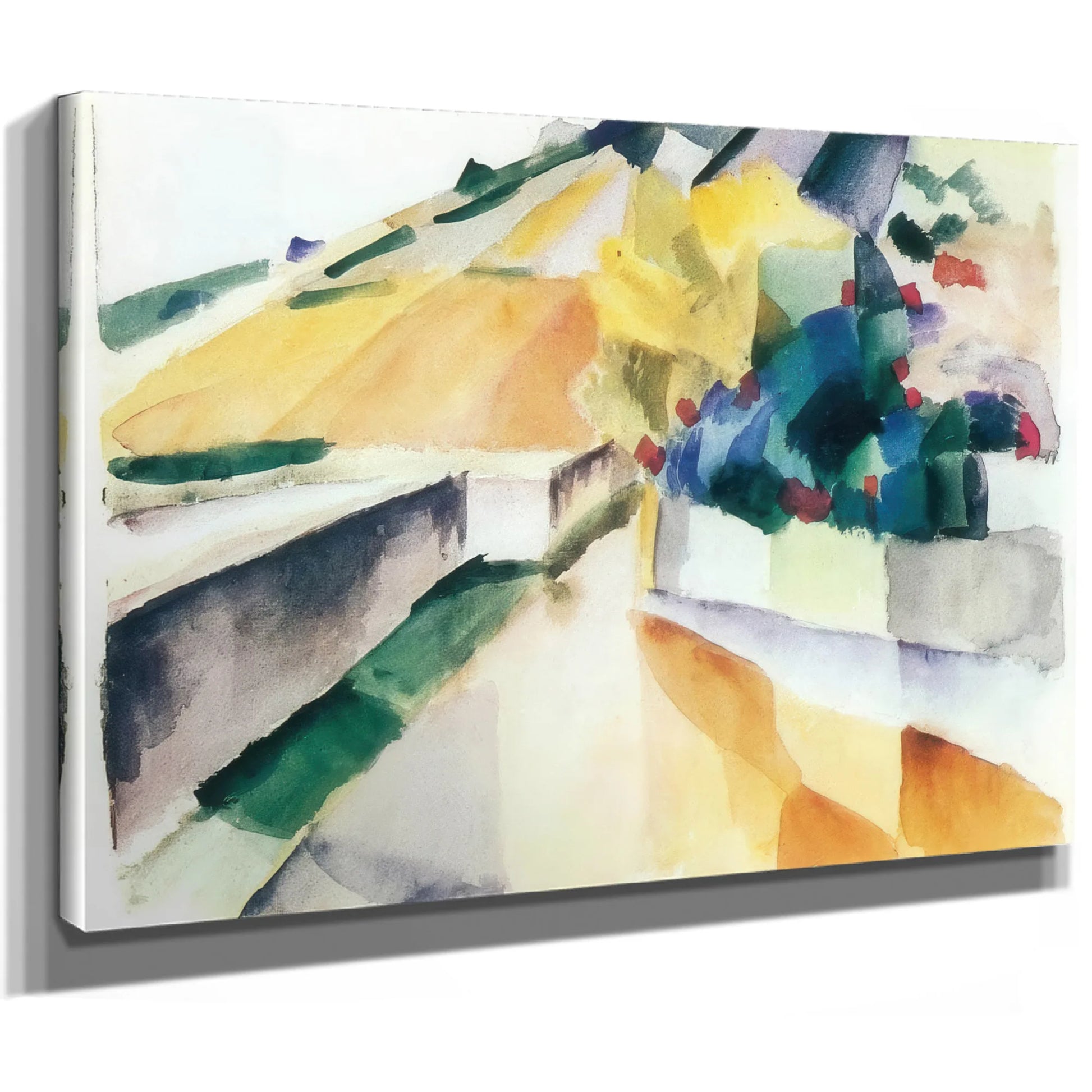 Vineyard On Lake Morat By August Macke Fine Art Print
