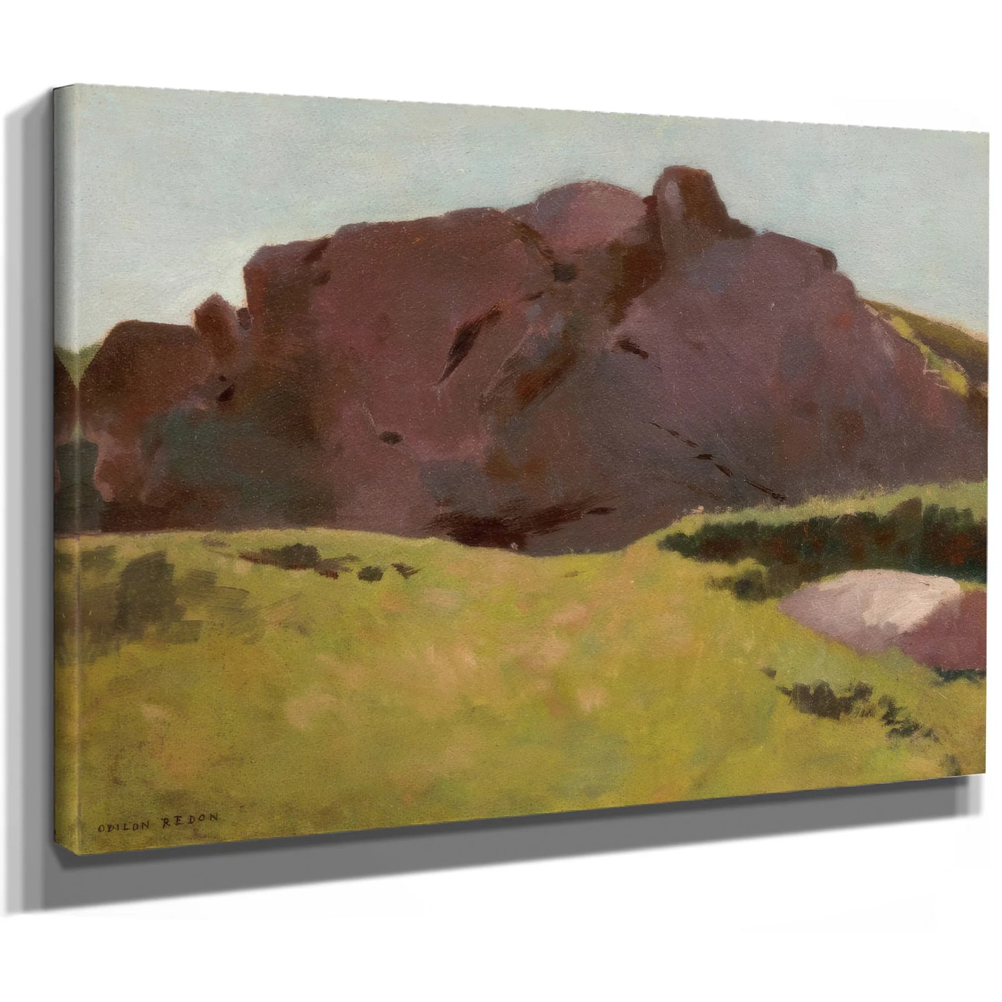 The Rocky Slope By Odilon Redon Fine Art Print