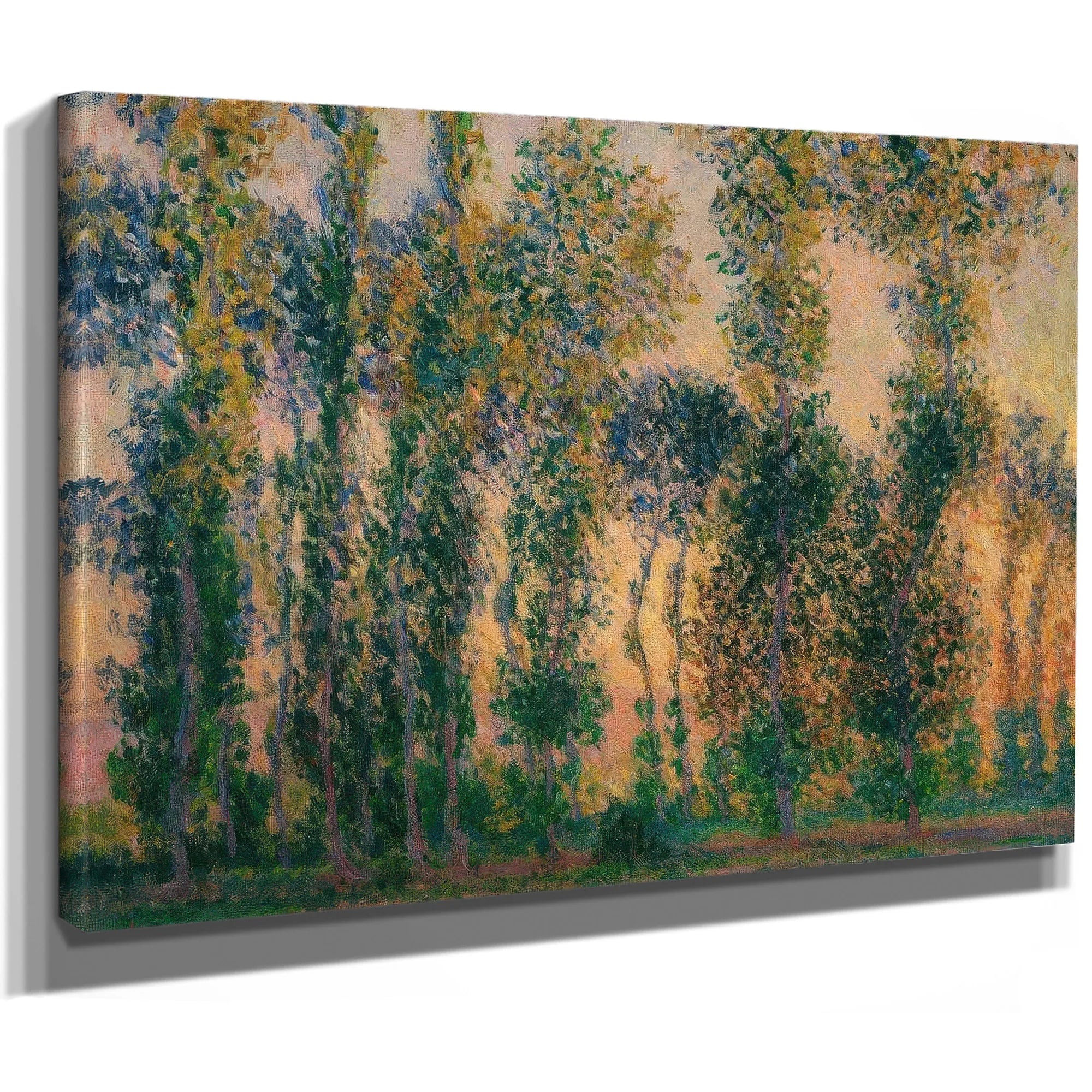 Poplars At Giverny Sunrise By Claude Monet Fine Art Print