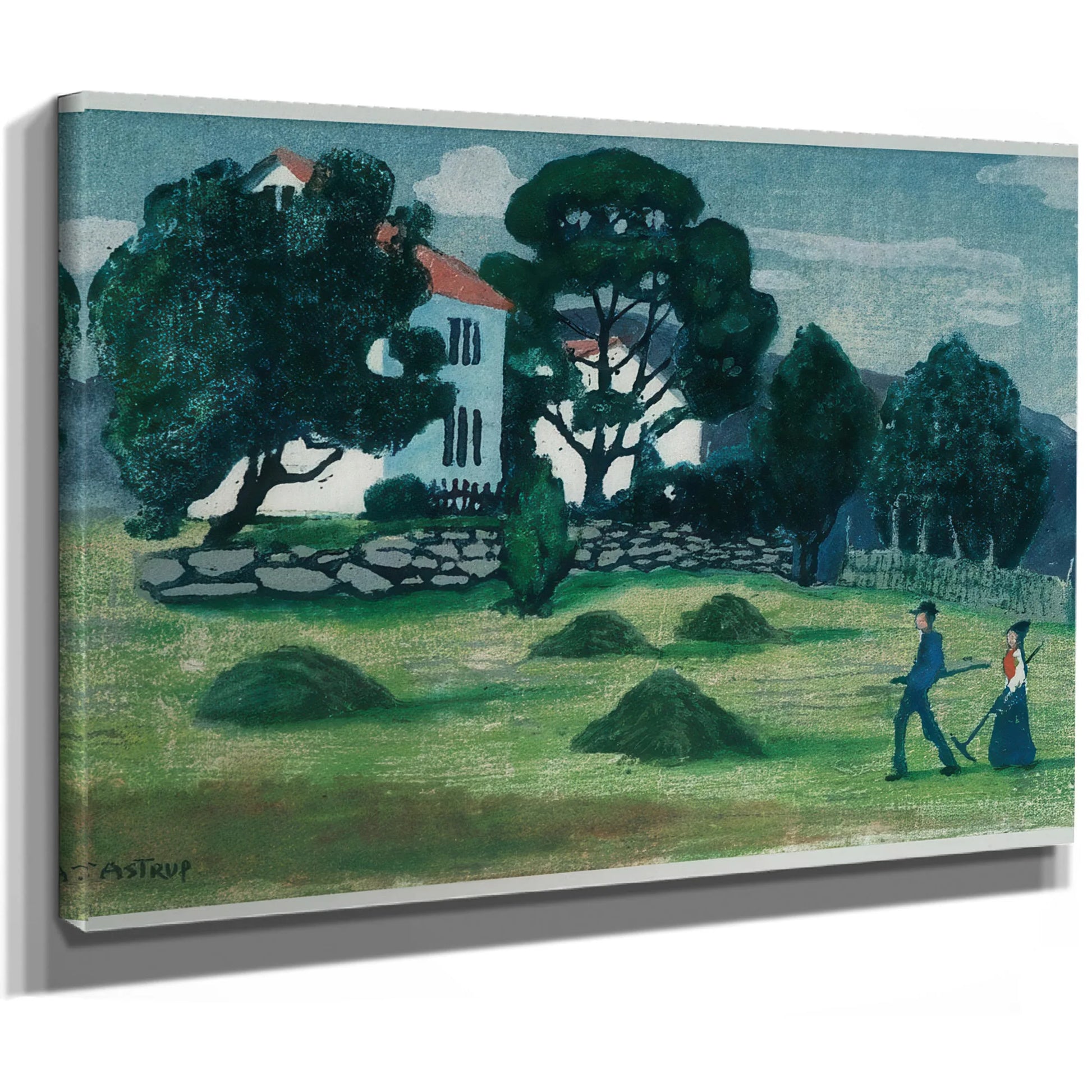 Home From Work 3 By Nicolai Astrup Fine Art Print