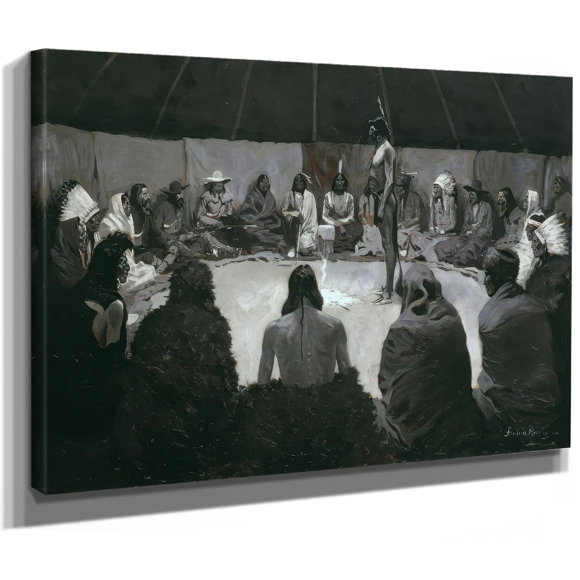 I Will Tell The White Man C Oil On Canvas by Frederic Remington