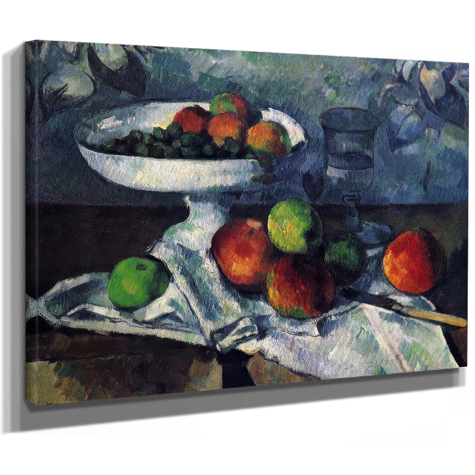 Still Life With Fruit Dish 1879 1880 46X55Cm Museum Of Modern Art By Paul Cezanne Fine Art Print