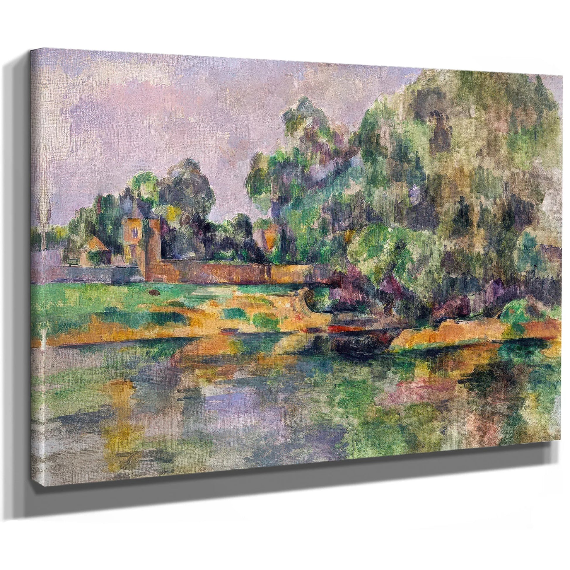 Riverbank By Paul Cezanne Fine Art Print