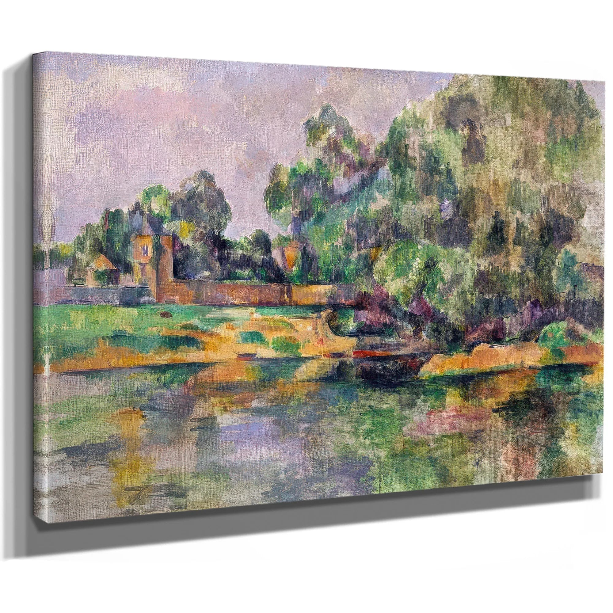 Riverbank By Paul Cezanne Fine Art Print