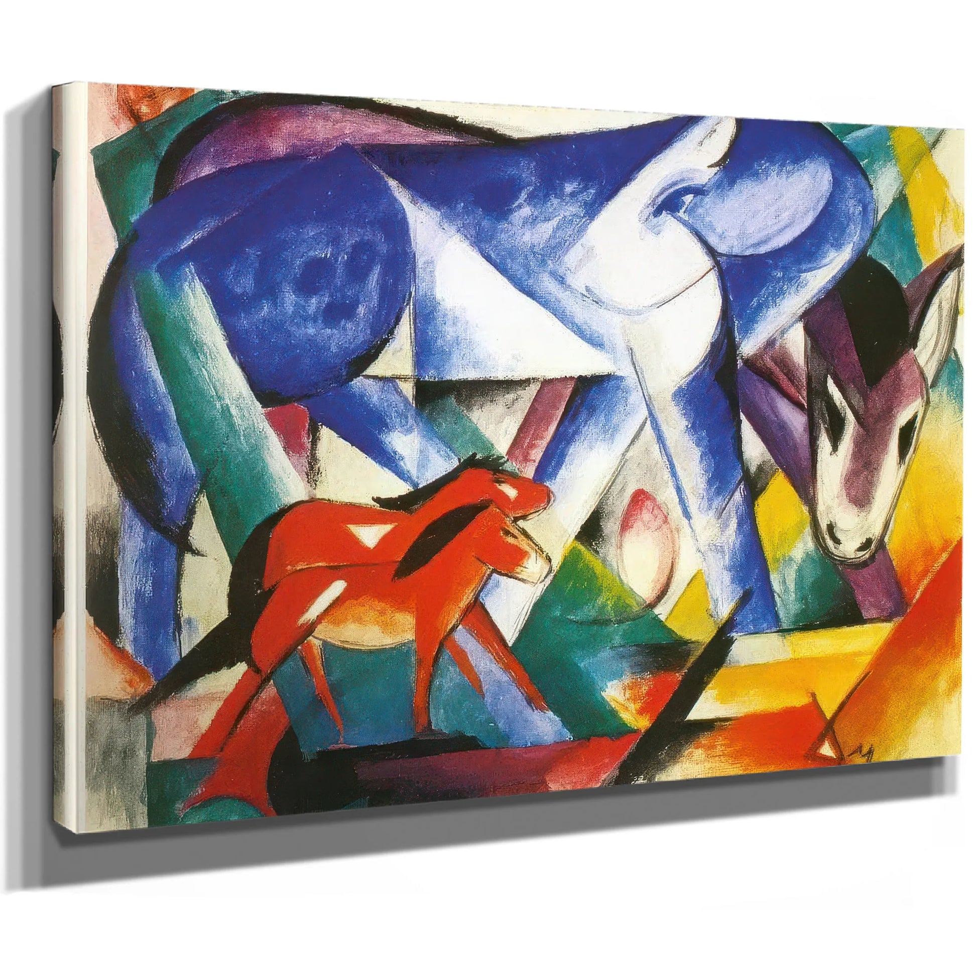 The First Animals By Franz Marc Fine Art Print