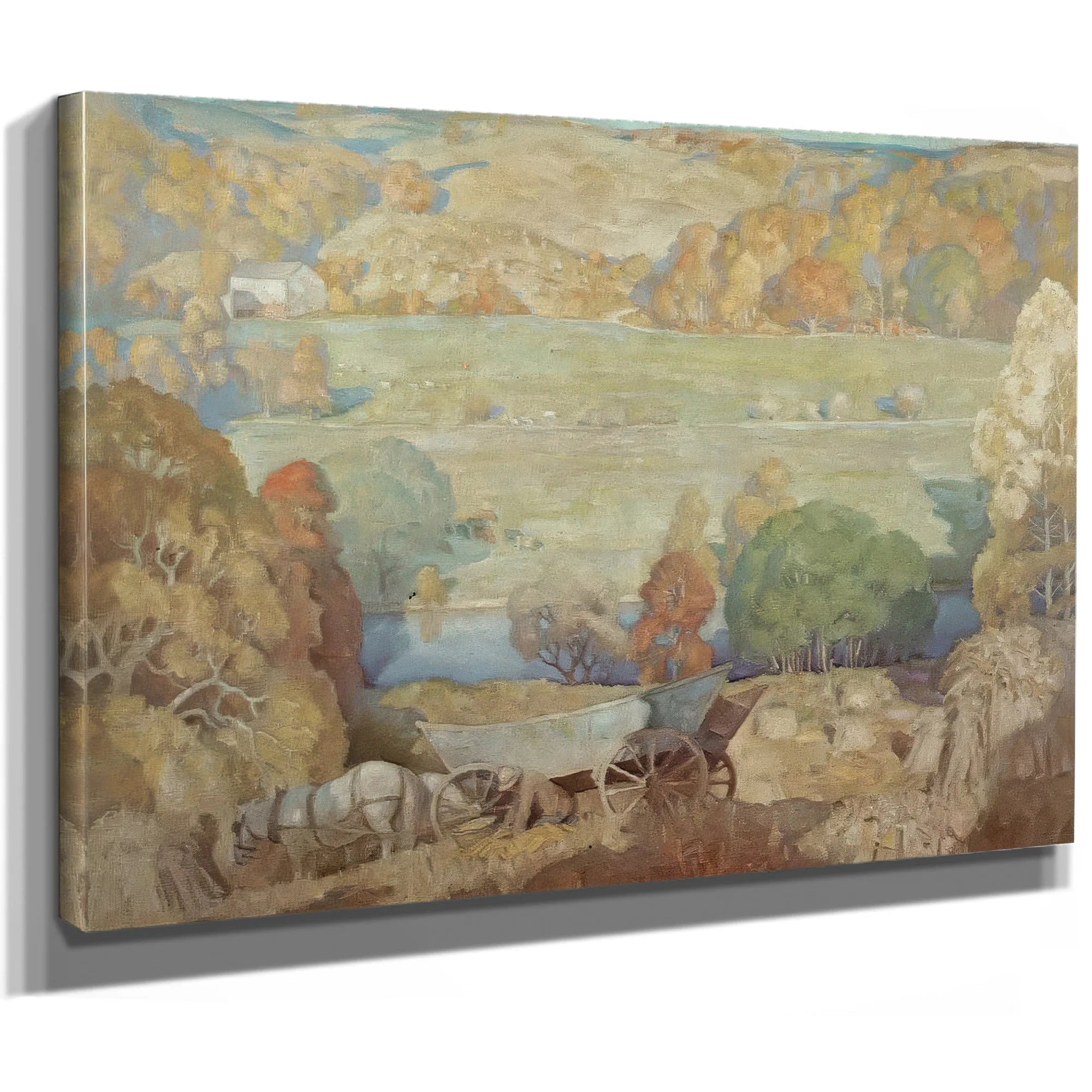 Corn Harvest On The Brandywine By NC Wyeth Fine Art Print