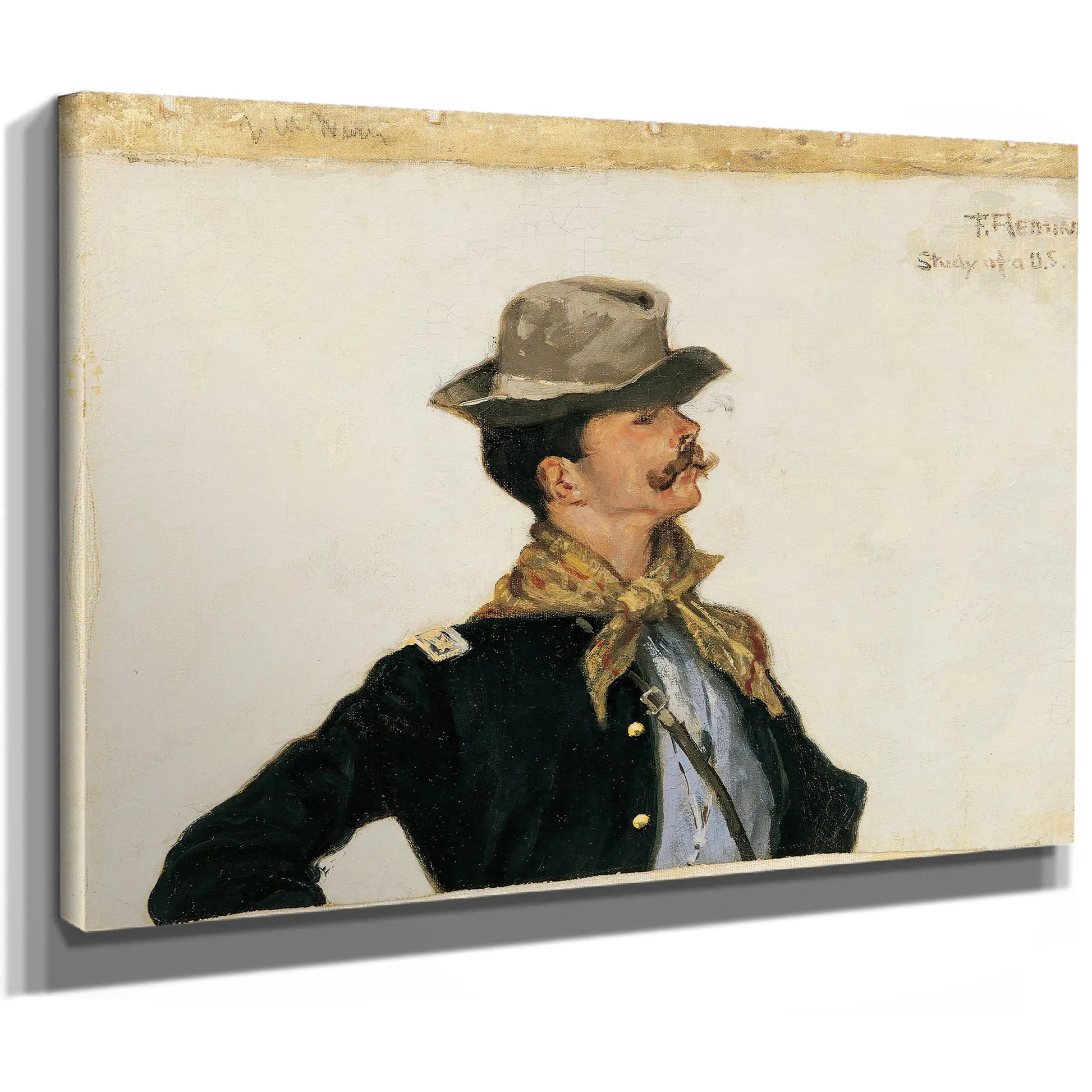 Lieutenant Powhatan H Clarke Tenth Cavalry by Frederic Remington