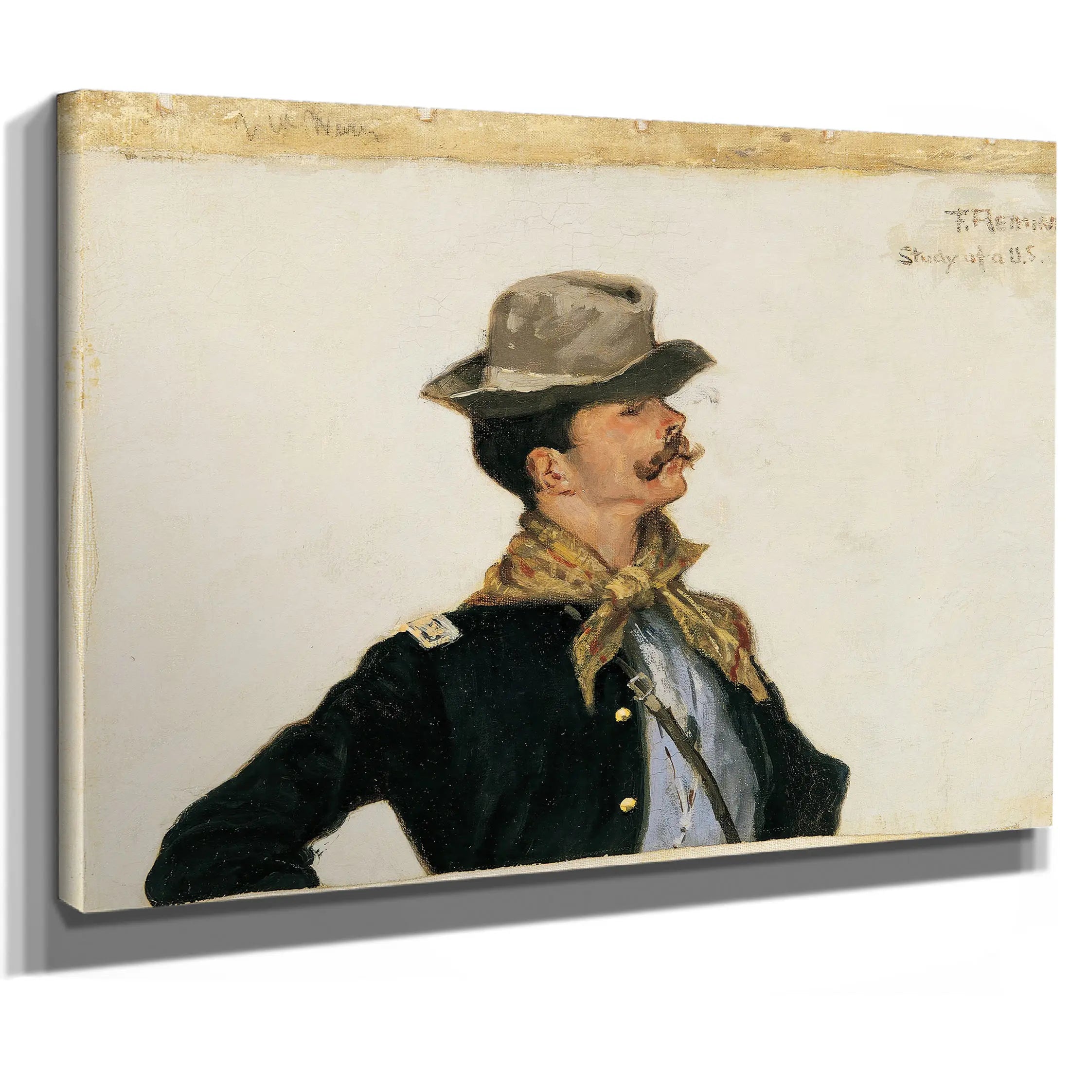 Lieutenant Powhatan H Clarke Tenth Cavalry by Frederic Remington