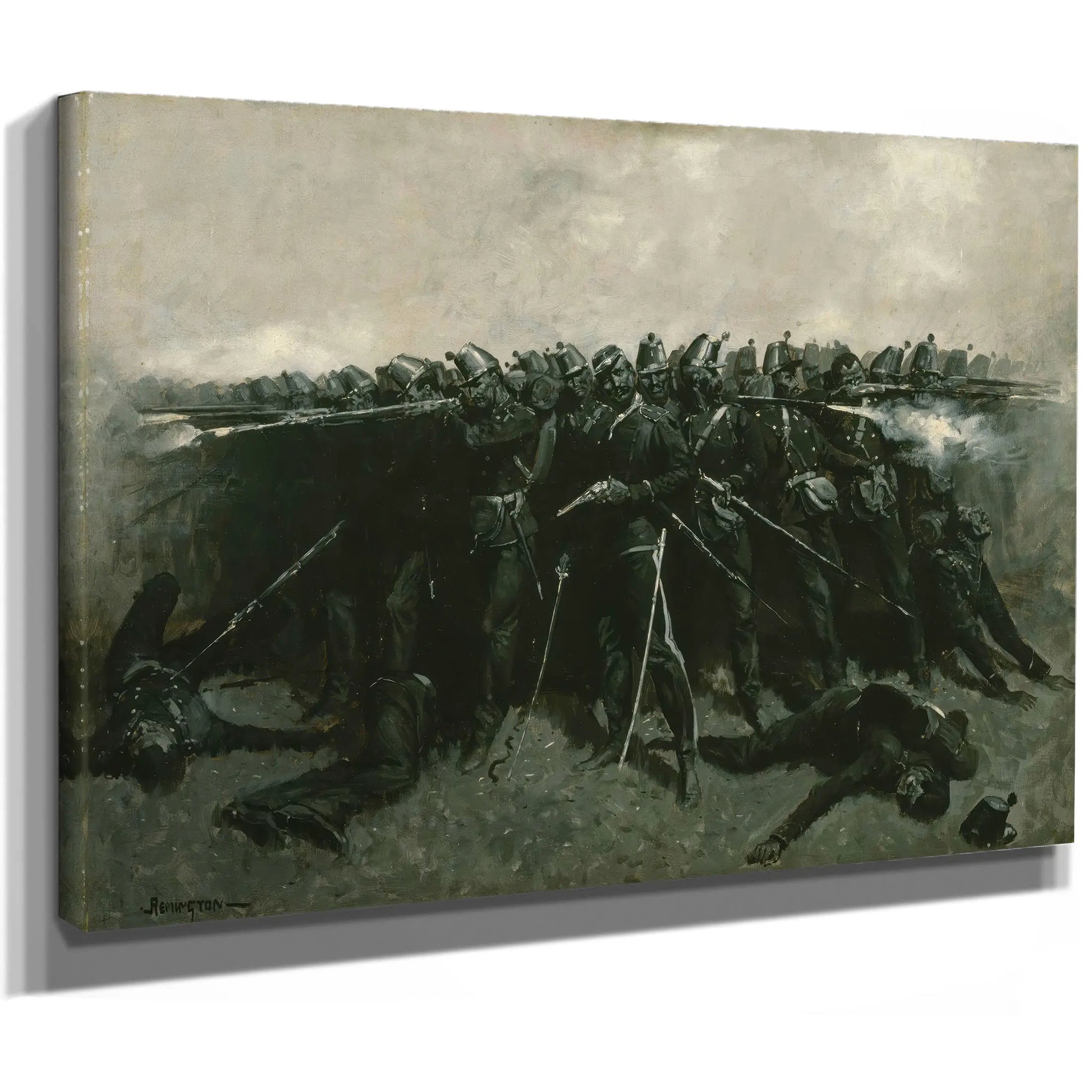 The Infantry Square  by Frederic Remington