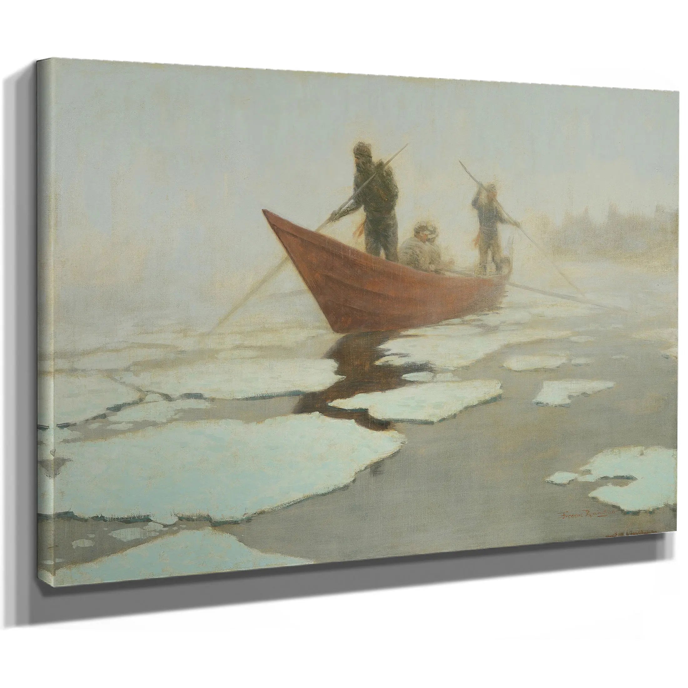 River Drivers In The Spring Break Up by Frederic Remington