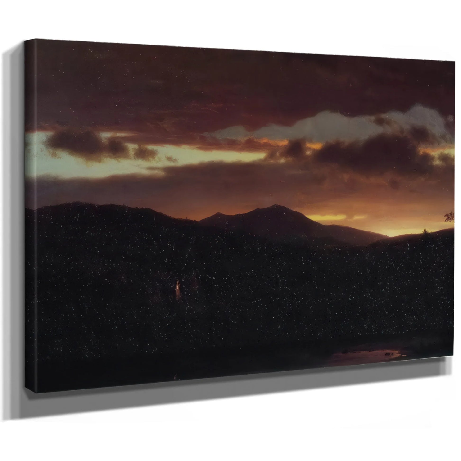 Twilight Catskill Mountain By Frederic Edwin Church Fine Art Print