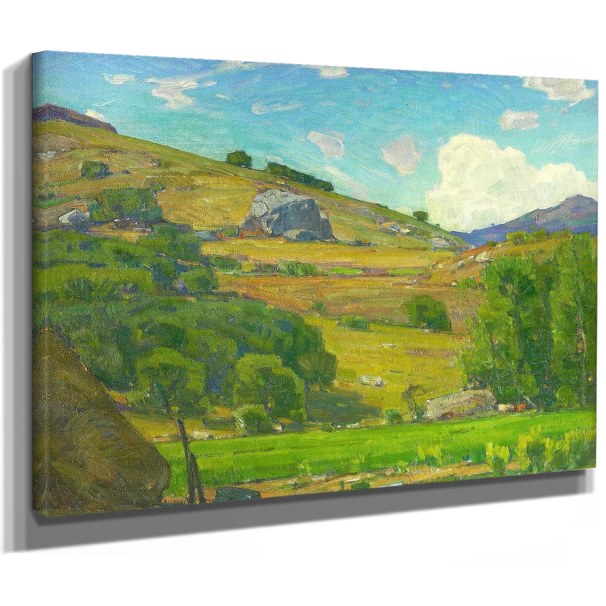 Pasture Lands C. 1925 By William Wendt Fine Art Print