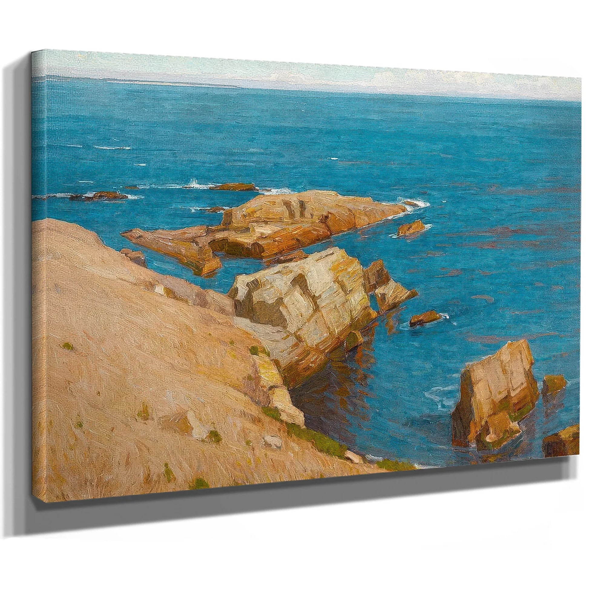 The Silent Summer Sea By William Wendt Fine Art Print