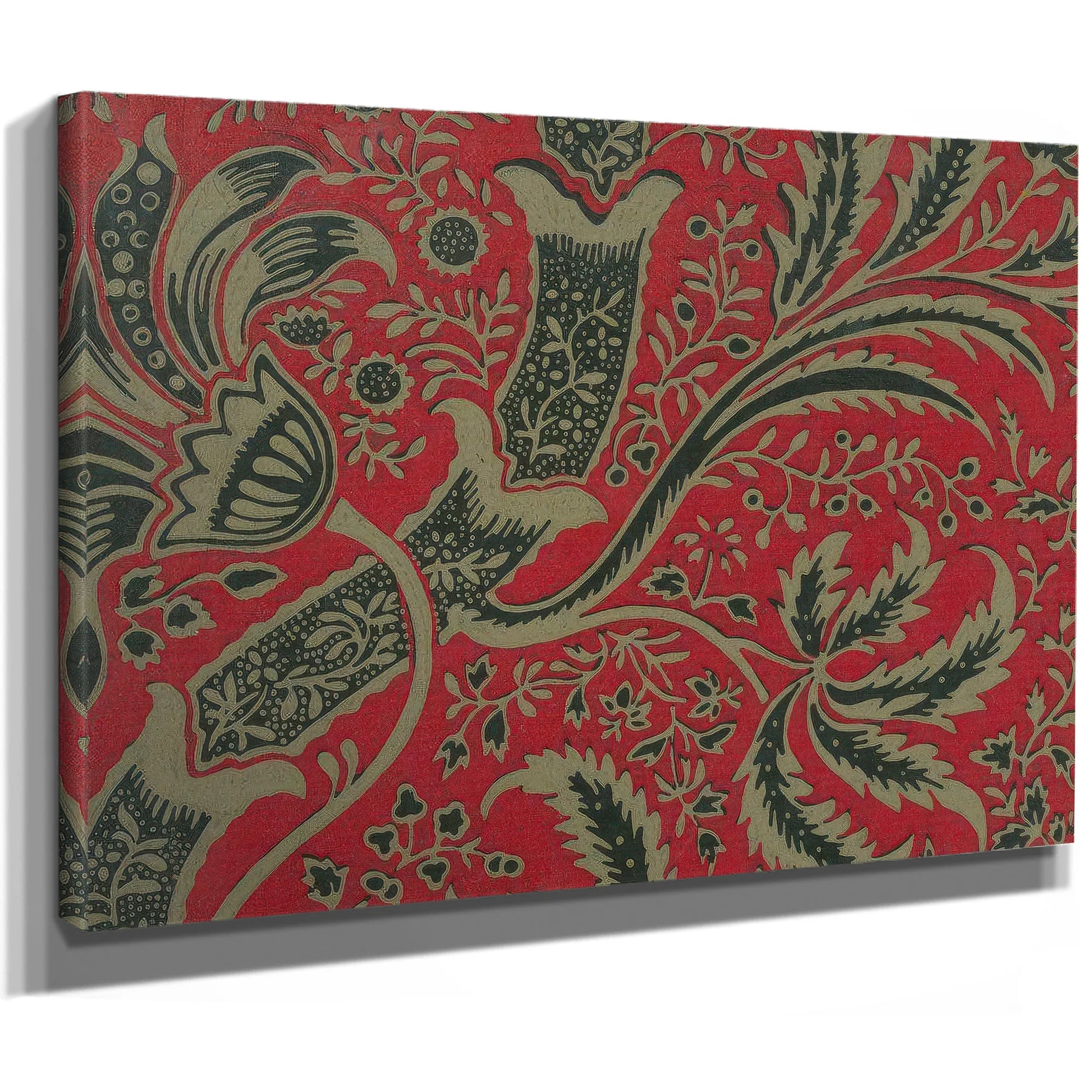 Wallpaper Sample With Bamboo Pattern By William Morris Fine Art Print