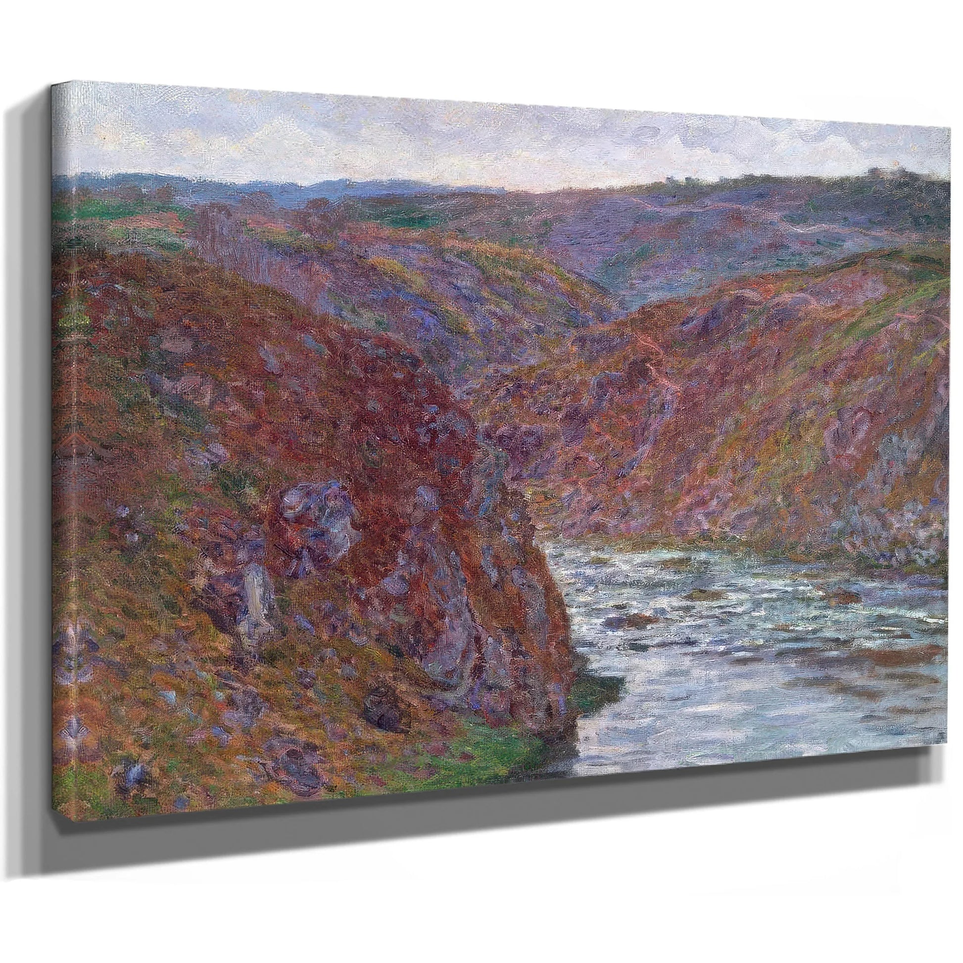 Valley Of The Creuse (Gray Day) By Claude Monet Fine Art Print