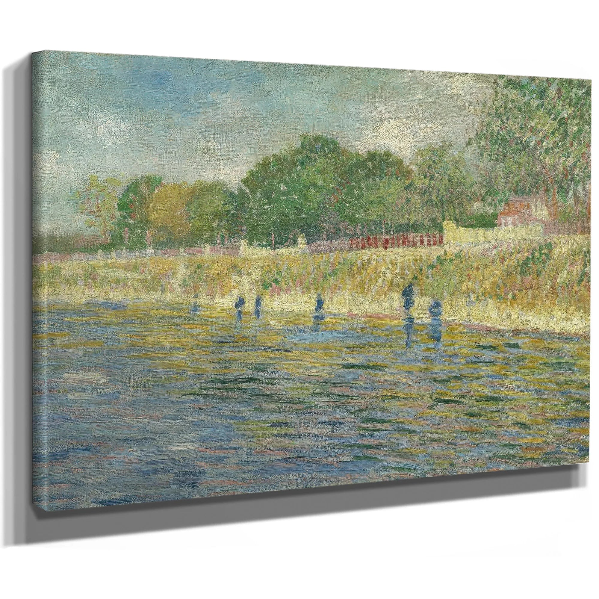 Bank Of The Seine By Vincent Van Gogh Fine Art Print