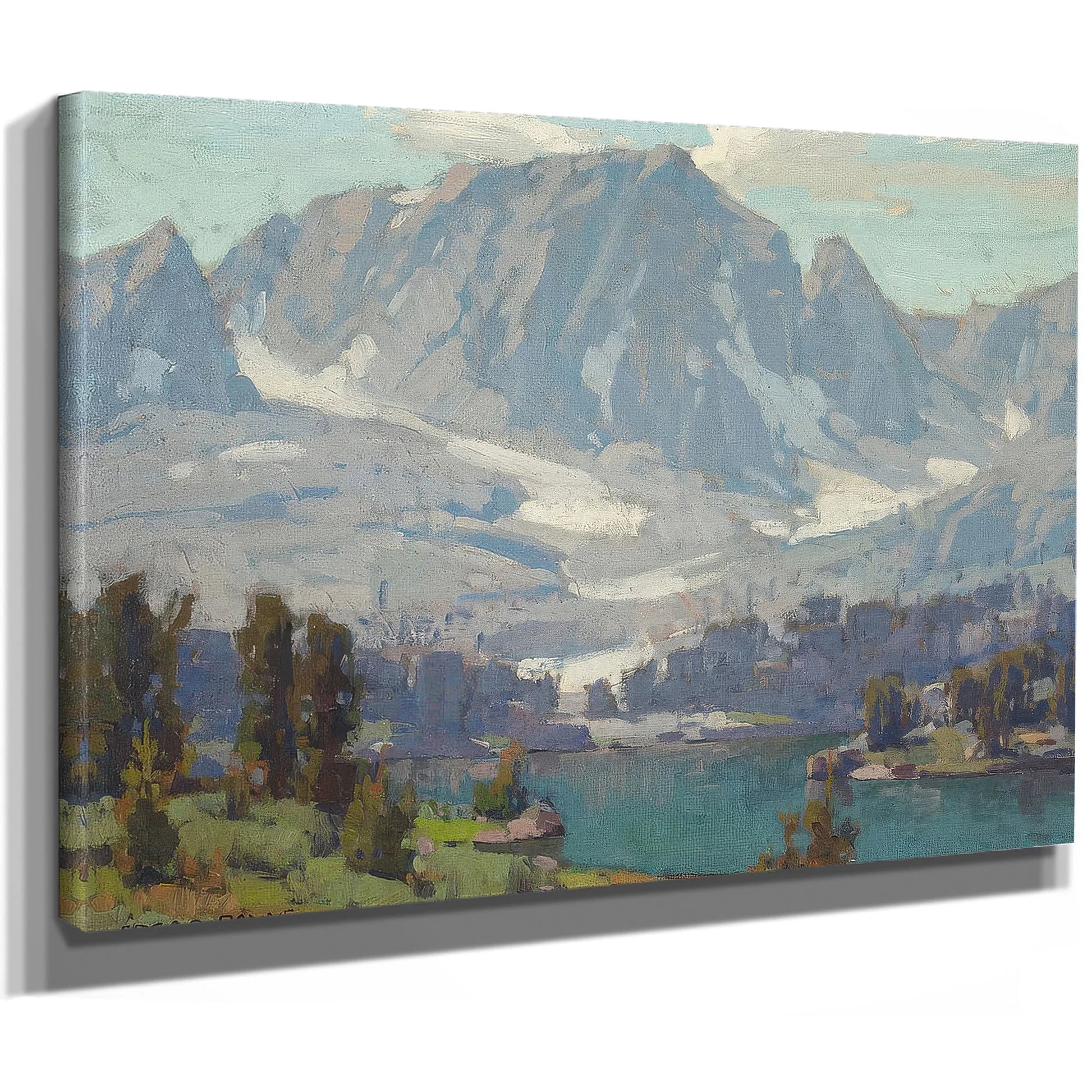 A High Sierra Lake By Edgar Payne Fine Art Print