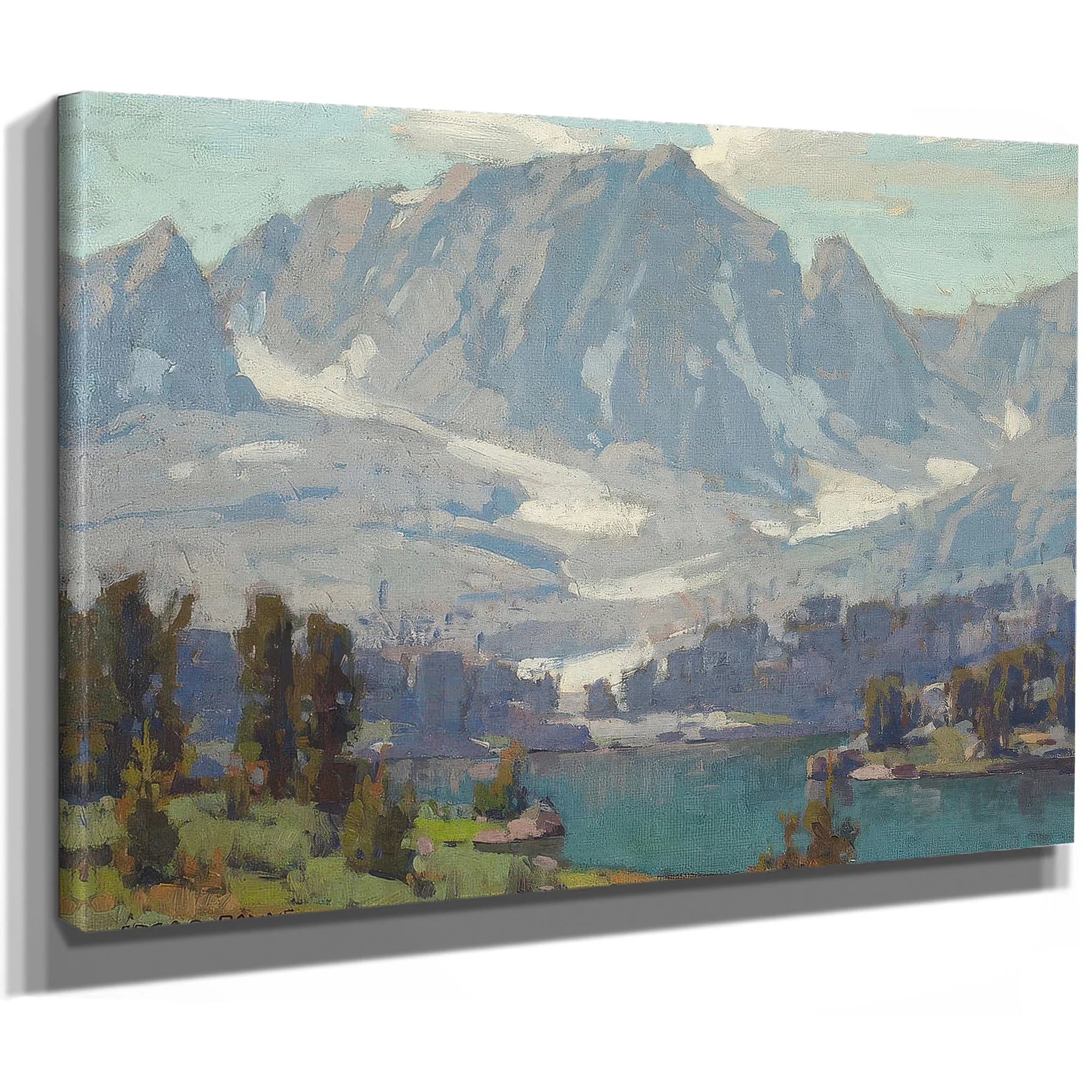 A High Sierra Lake By Edgar Payne Fine Art Print